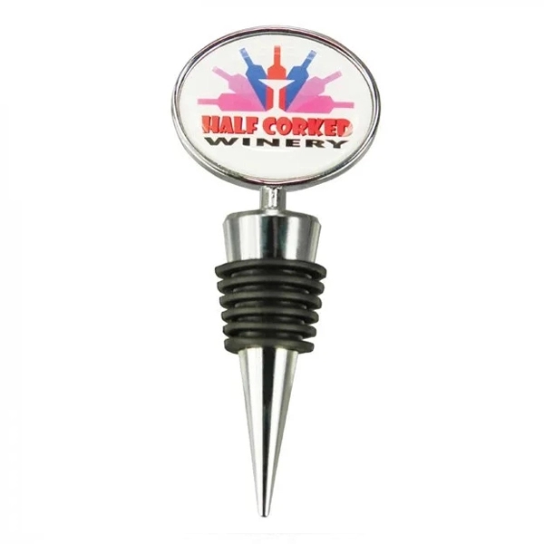 Wine Stopper with Dome Oval Top 6