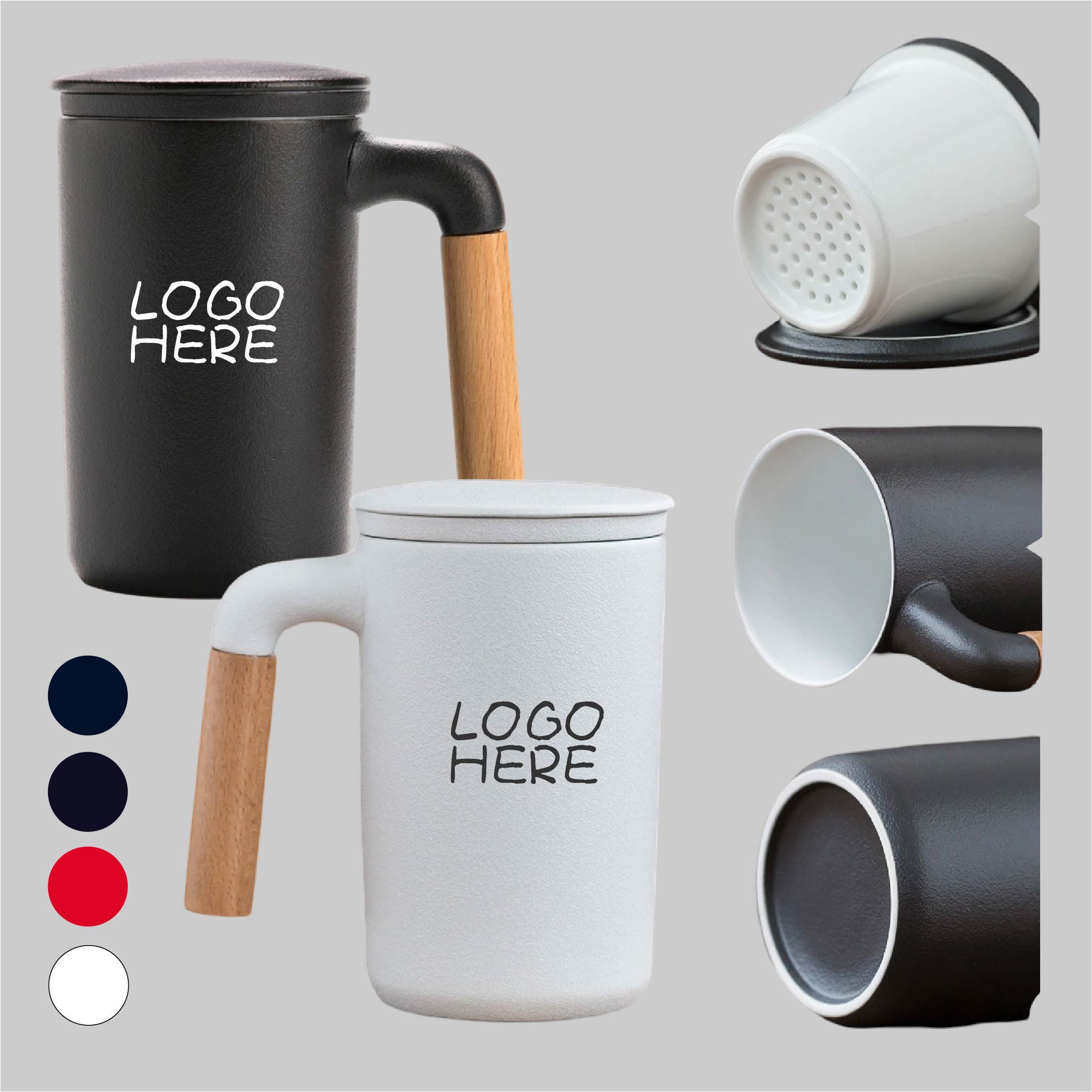 15 Oz Ceramics Mug With Filter 1