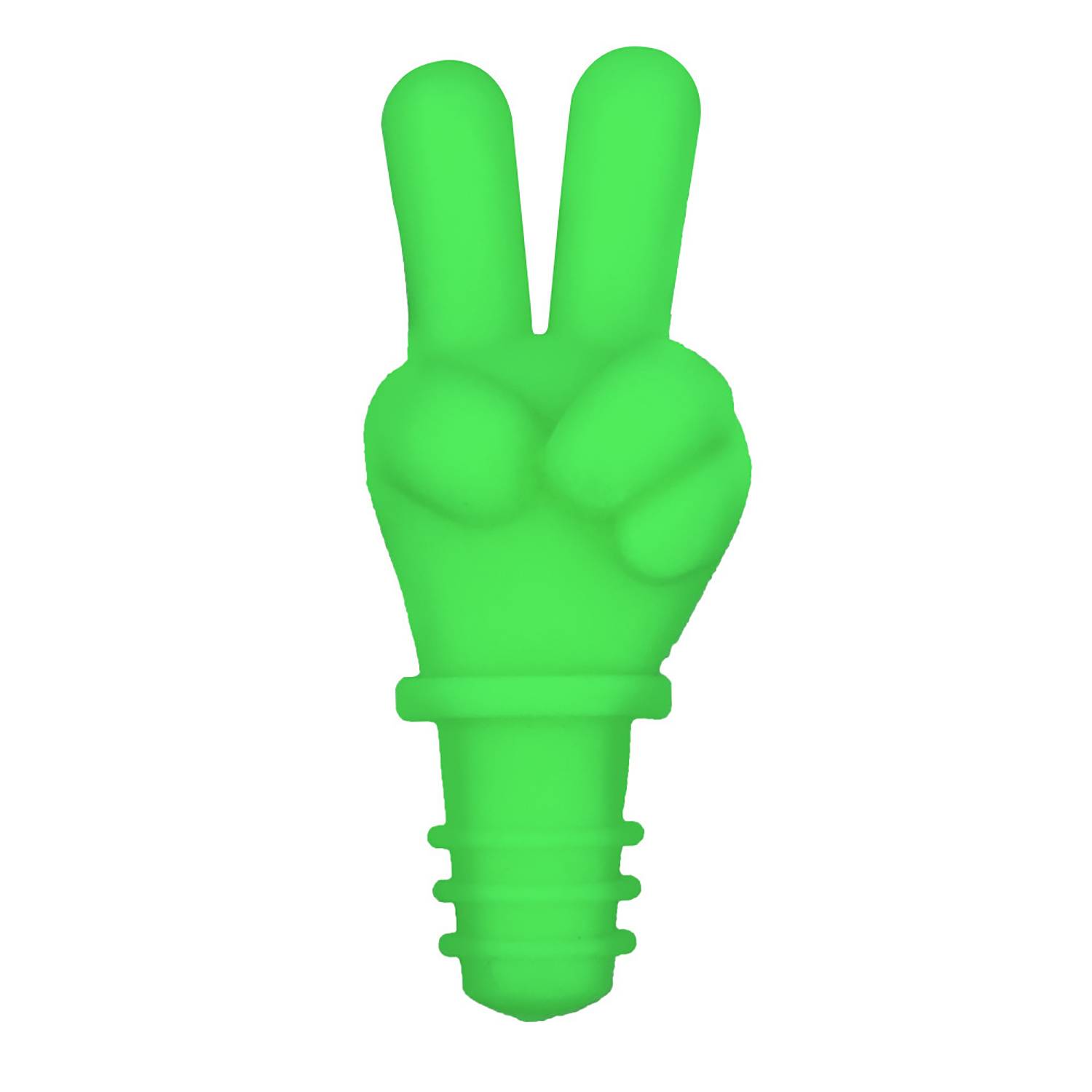 V Gesture Shaped Silicone Wine Bottle Stopper 6