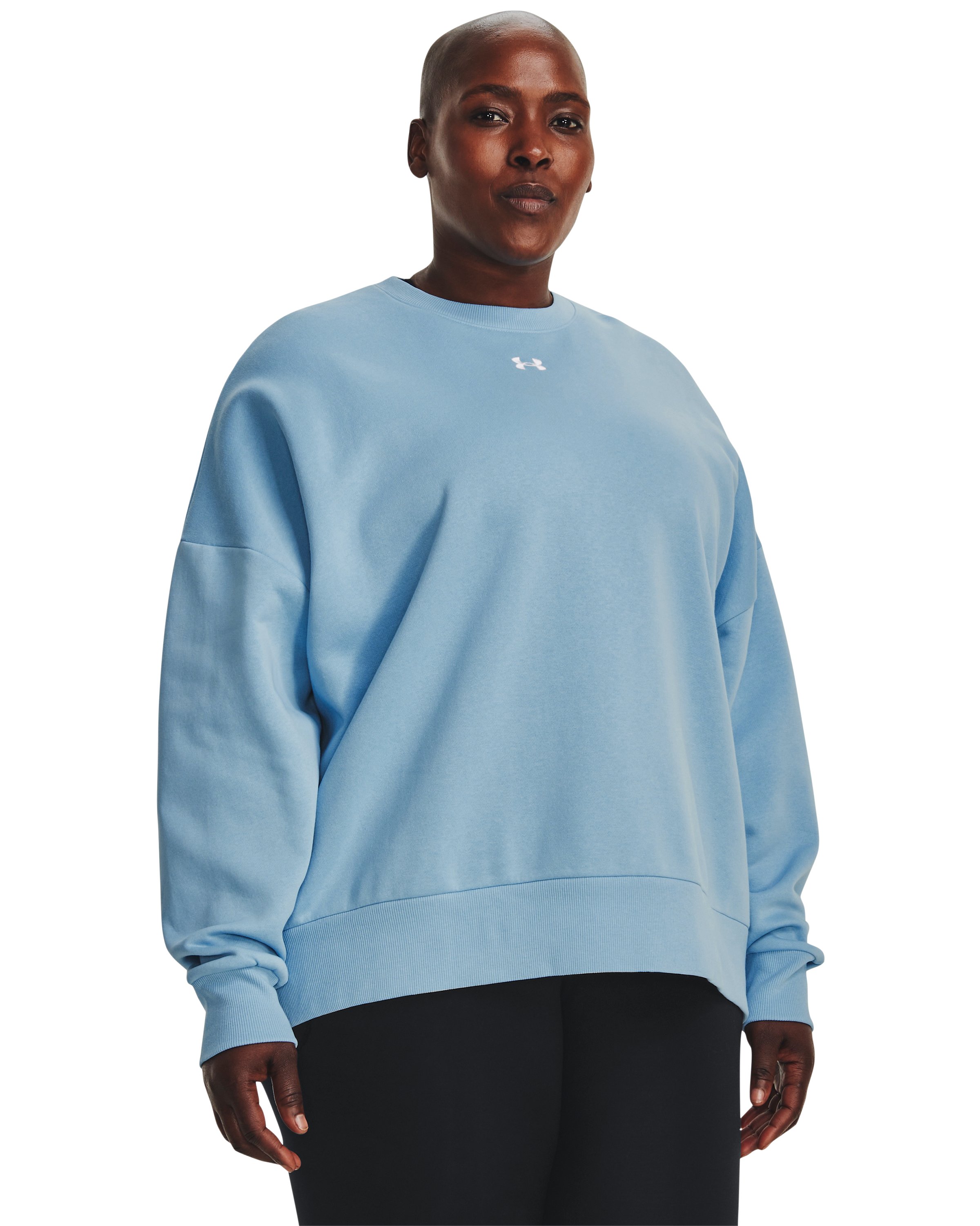 Women's UA Rival Fleece Oversized Crew  6