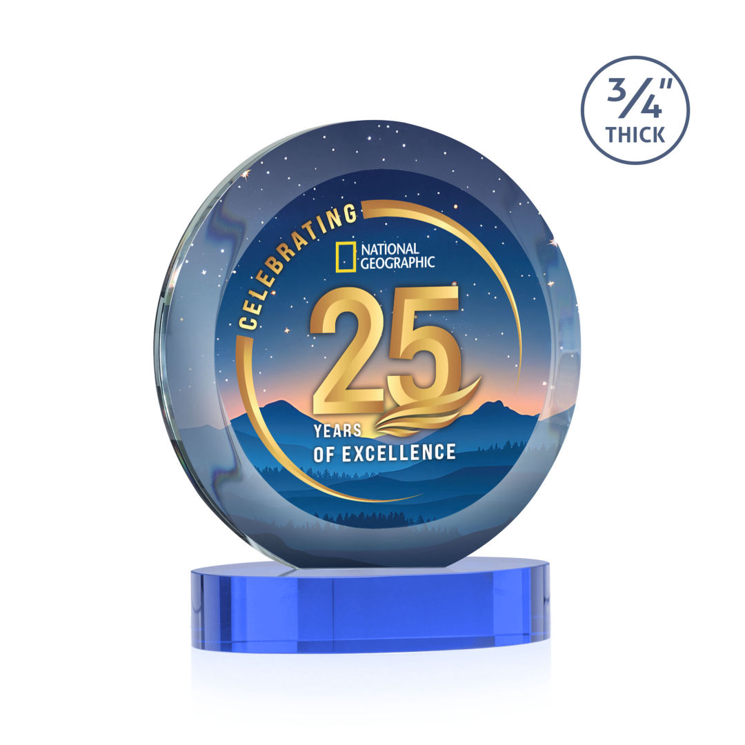 Gibralter Vividprint™ Award on Alberton Base - Sky Blue 6