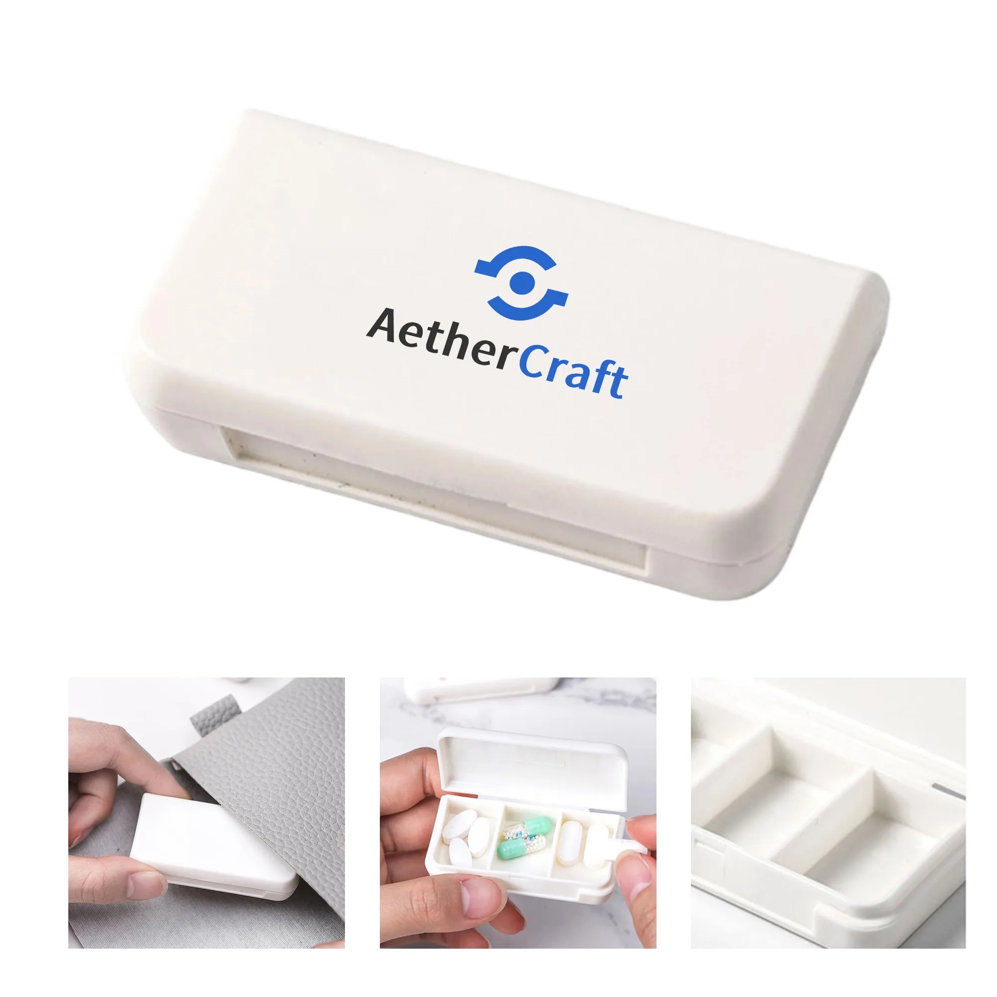 3 Compartment Pill Organizer with Stylish Fresh Look 2