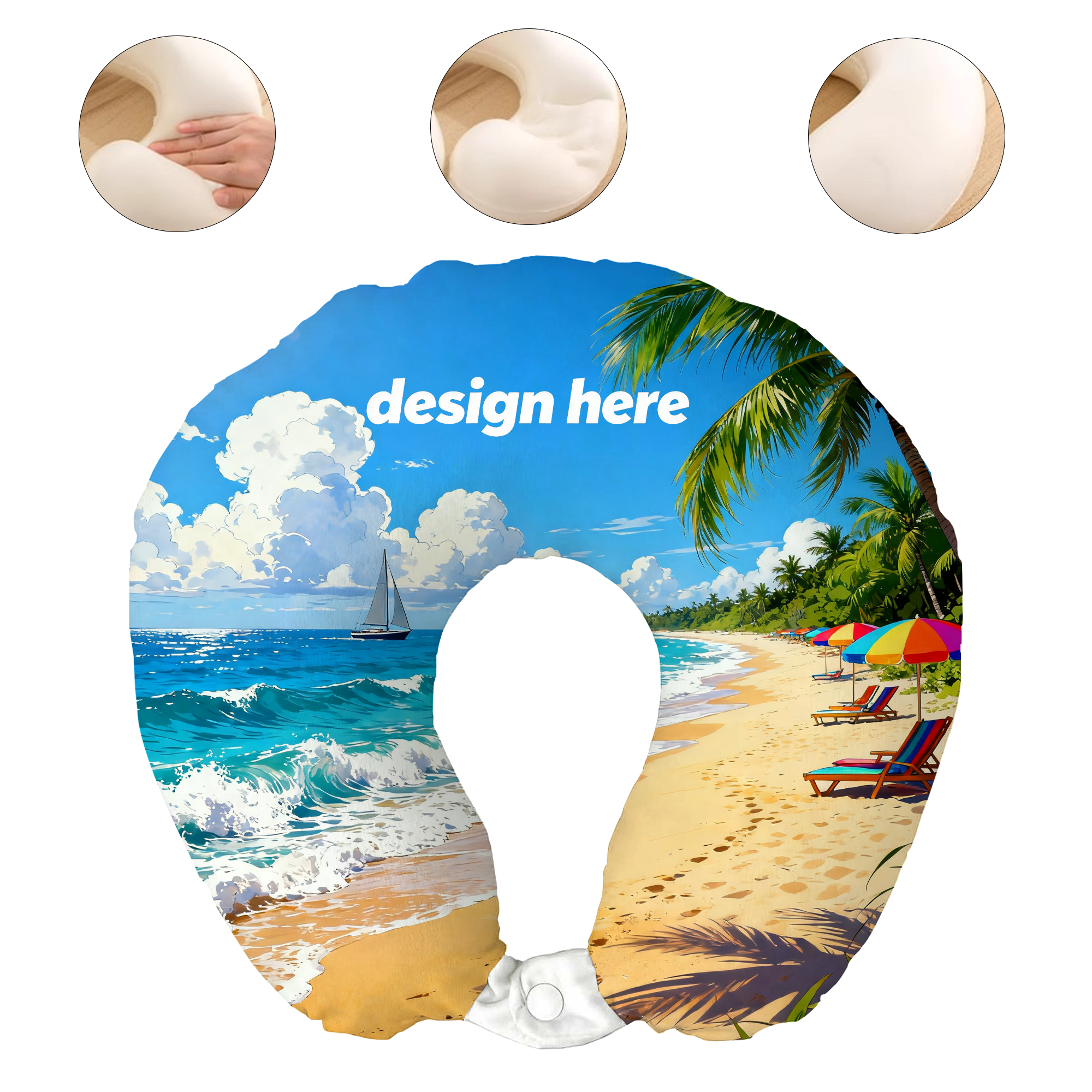 Custom Printed Travel Neck Pillow 2