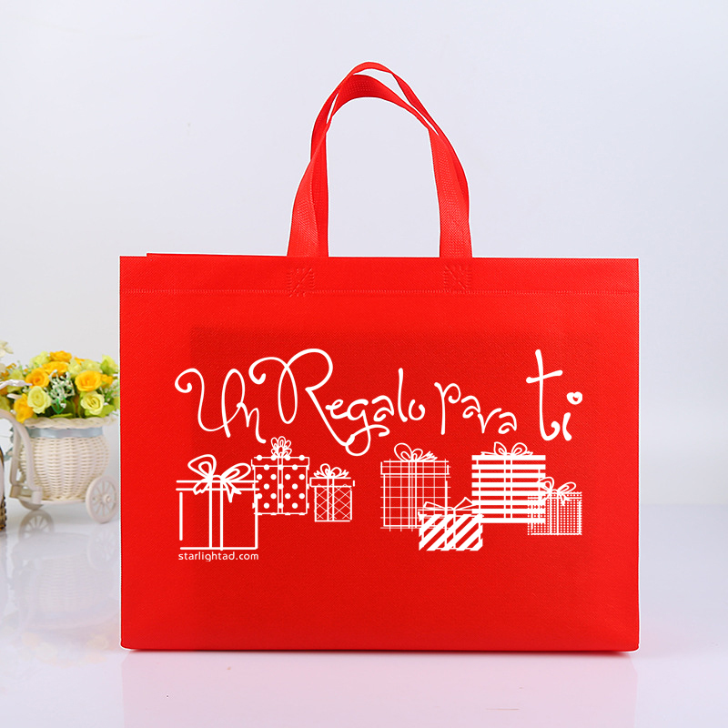Heat pressed non-woven tote bag 1