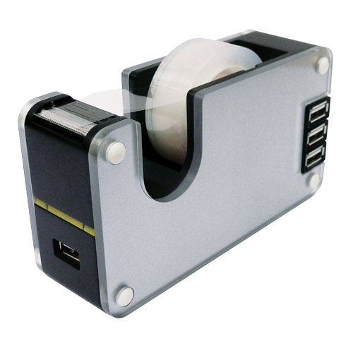 470HUB - Desktop Tape Dispenser & 4-Port USB Hub 3