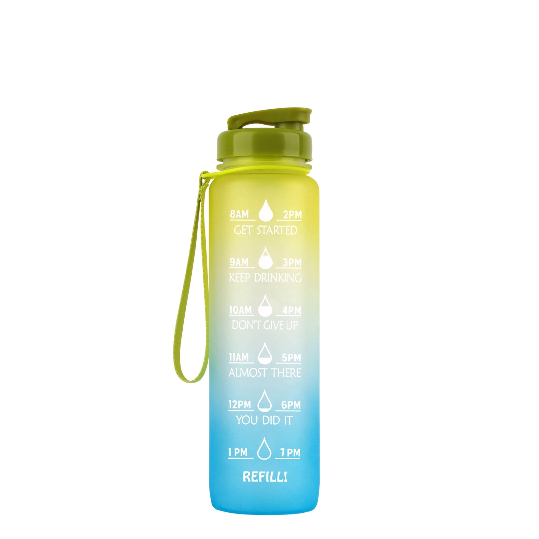 32 Oz Motivational Water Bottle With Time Marker 11