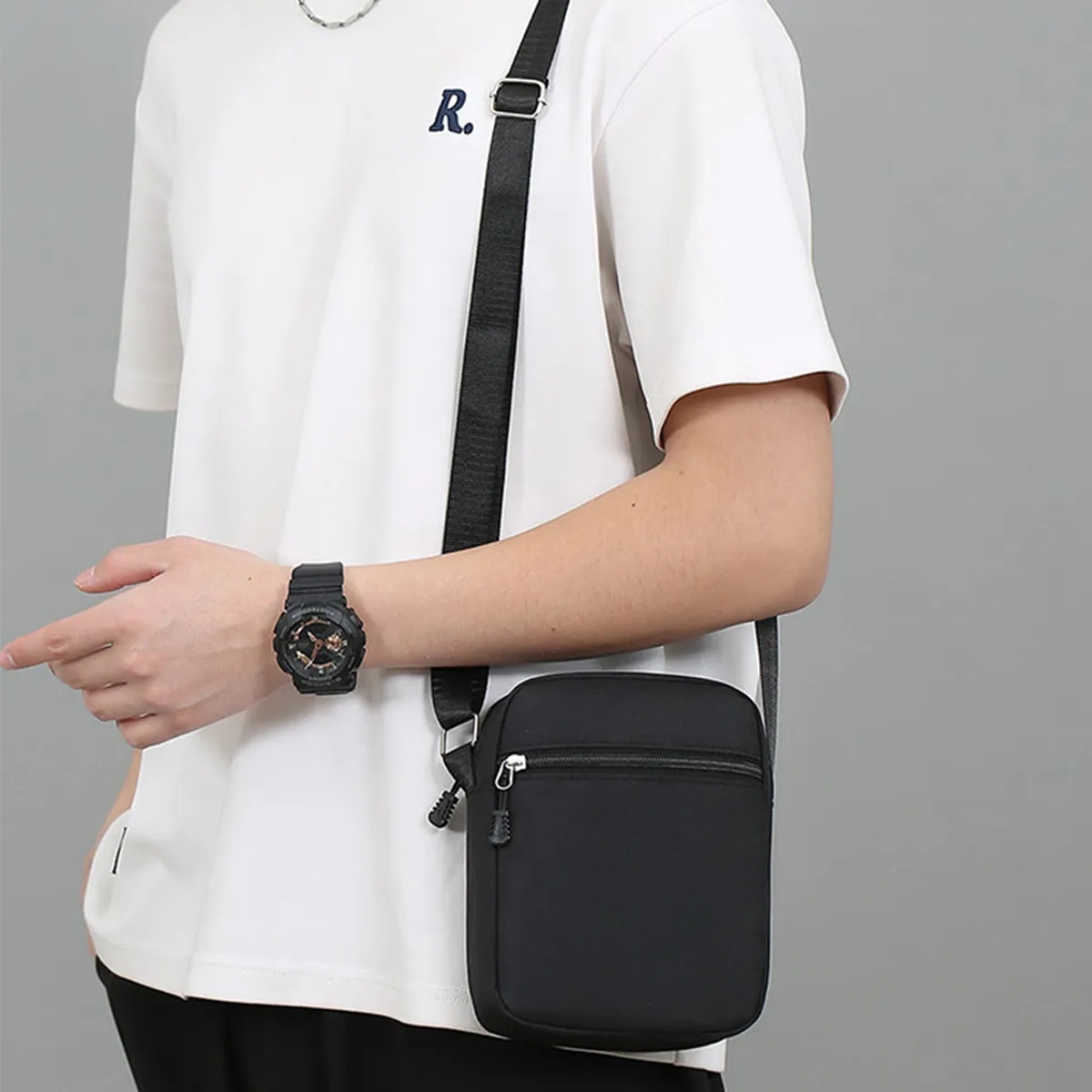 Durable Oxford Shoulder Sling Bag With Adjustable Strap 6