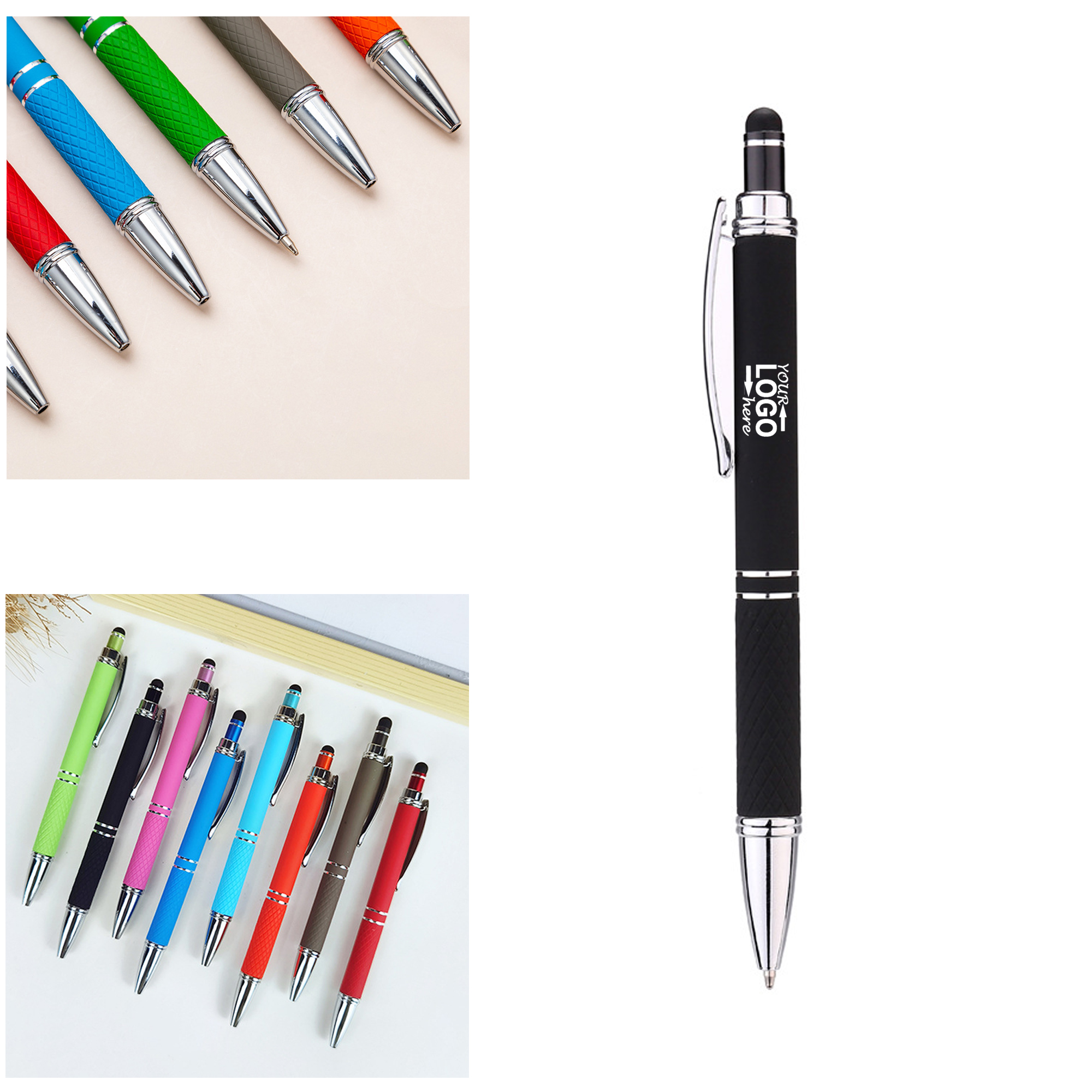 2-in-1 Retractable Stylus Ballpoint Pen 2