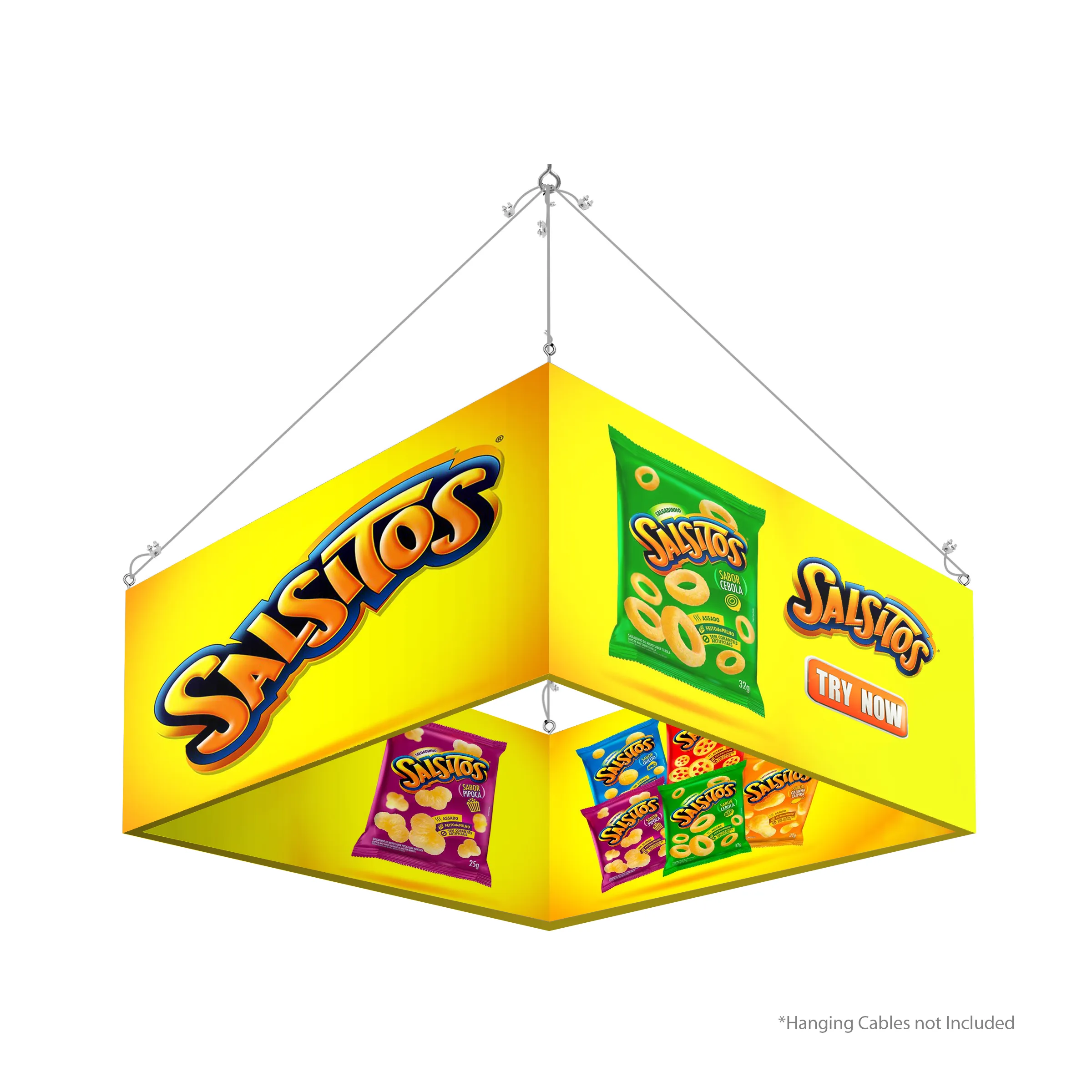 10' Rectangular Hanging Banner Kit (Hardware + Banner) 3
