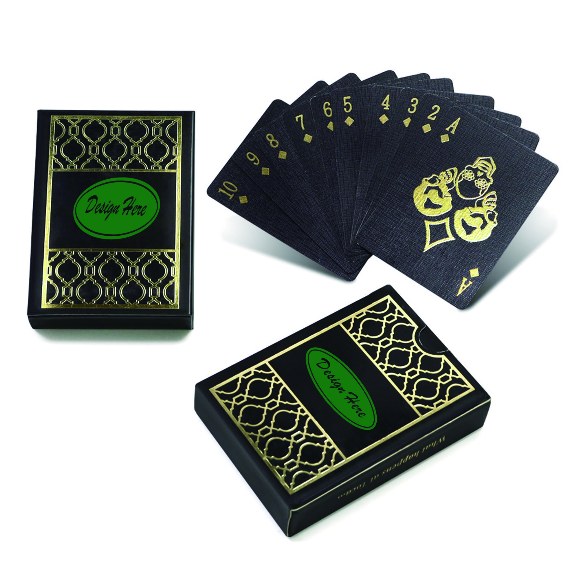 Gold Foil Stamped Poker Cards 1