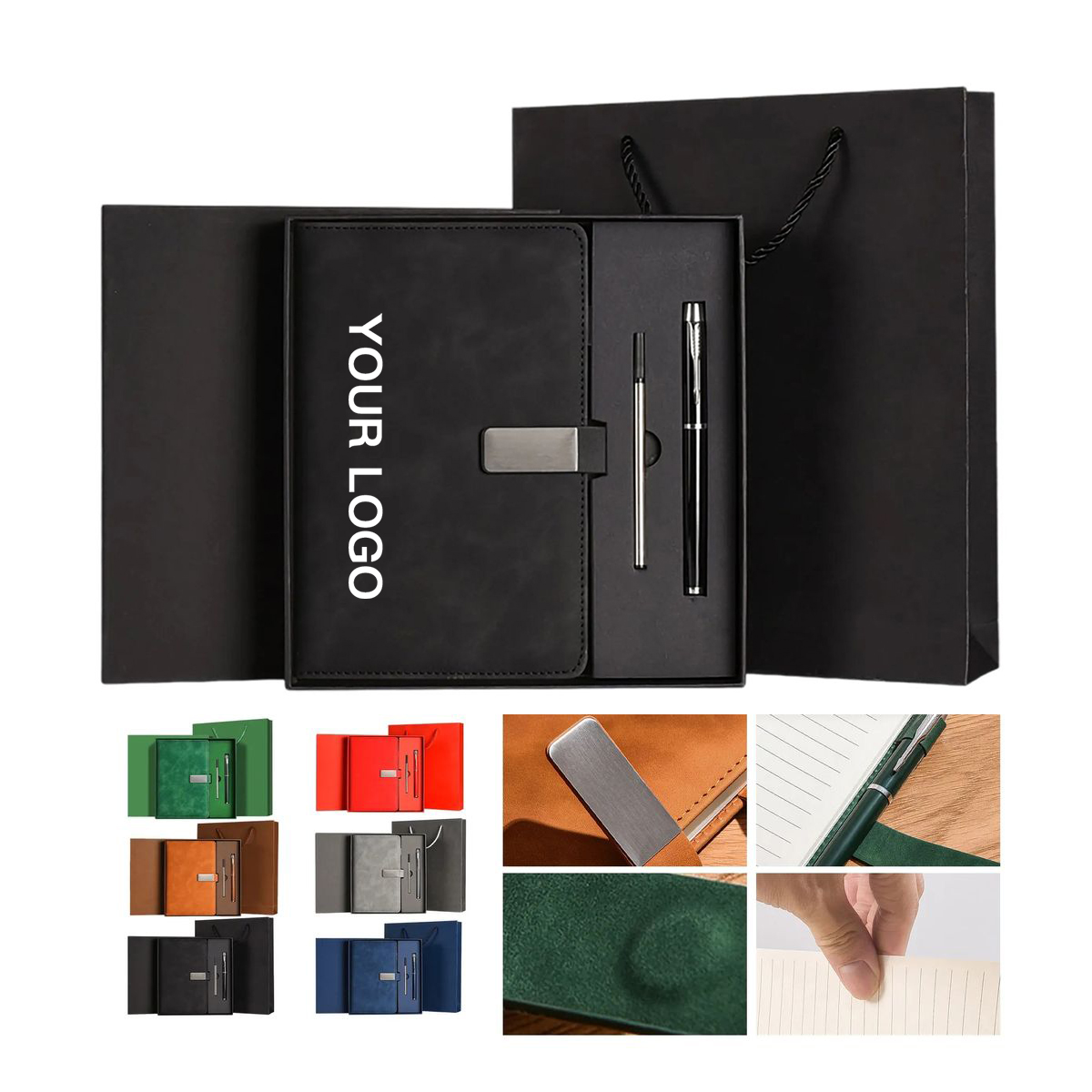 Personalized Office Gift Set with A5 Notebook and Pen 3