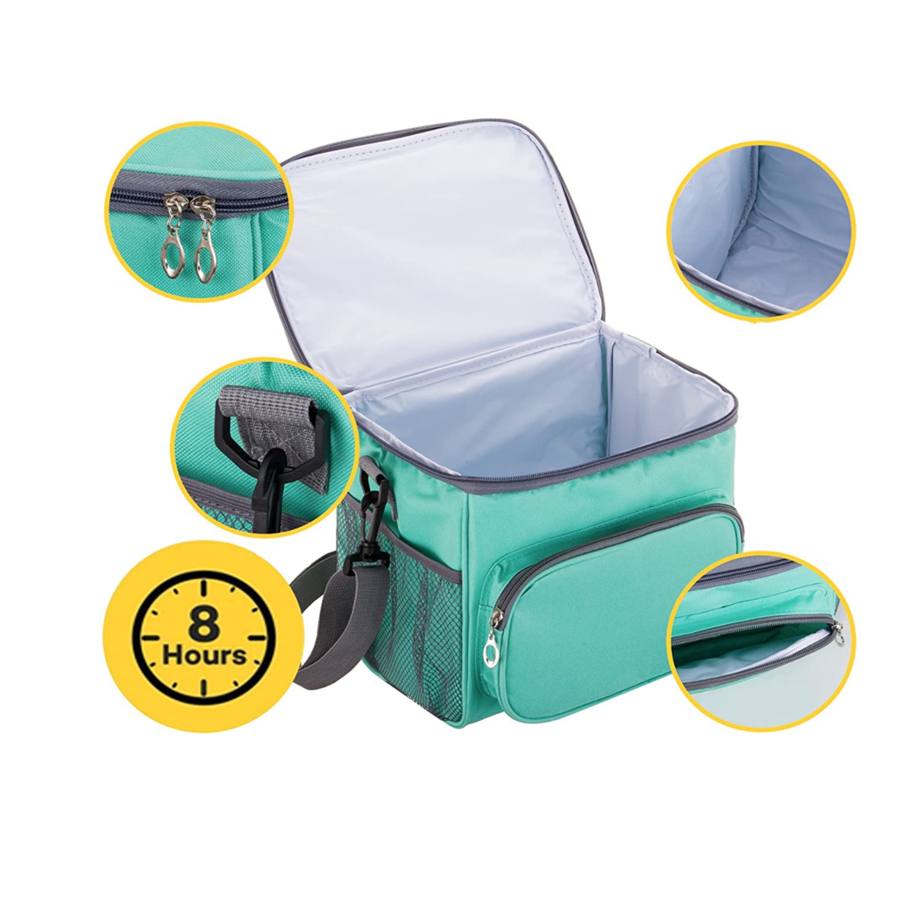 Insulated Lunch Bag Large Cooler Tote 3
