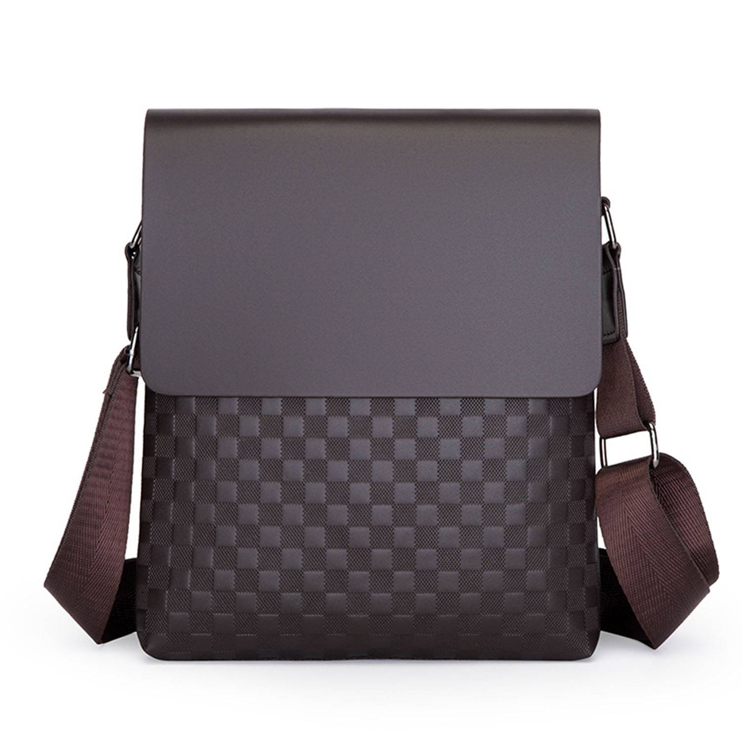 PU leather outdoor business men's crossbody bag 4