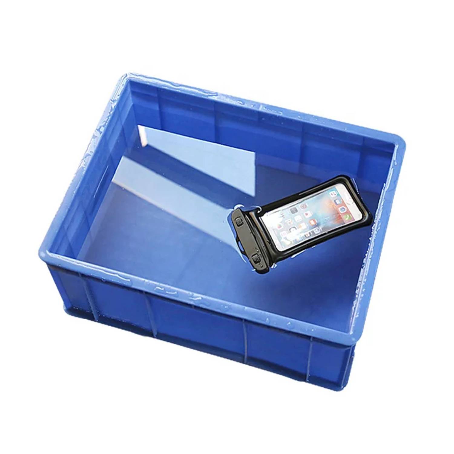 Built-in Sponge Waterproof Mobile Phone Pouch with Lanyard 4