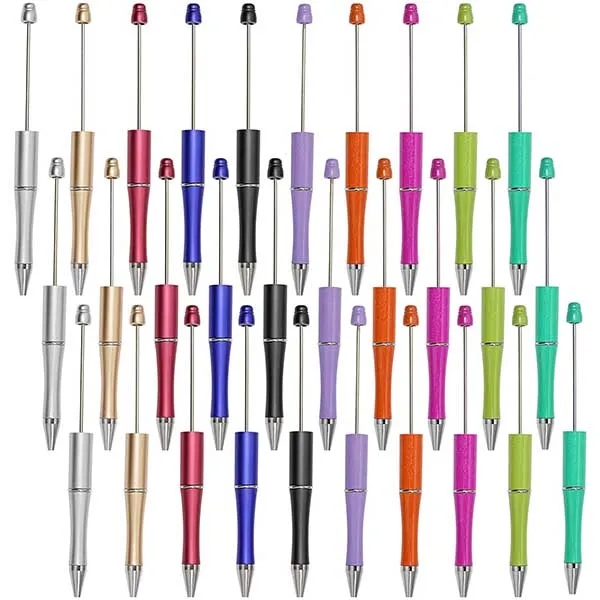 DIY Plastic Beadable Bead Ballpoint Ball Pen 3