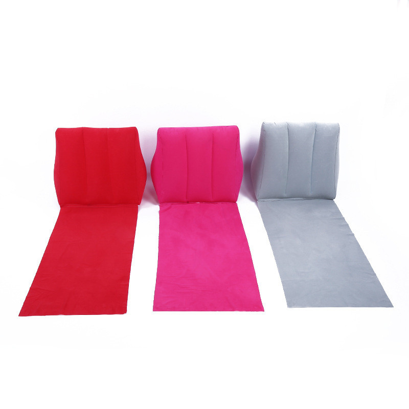 Portable Flocking PVC Outdoor Inflatable Wedge Pillow 6