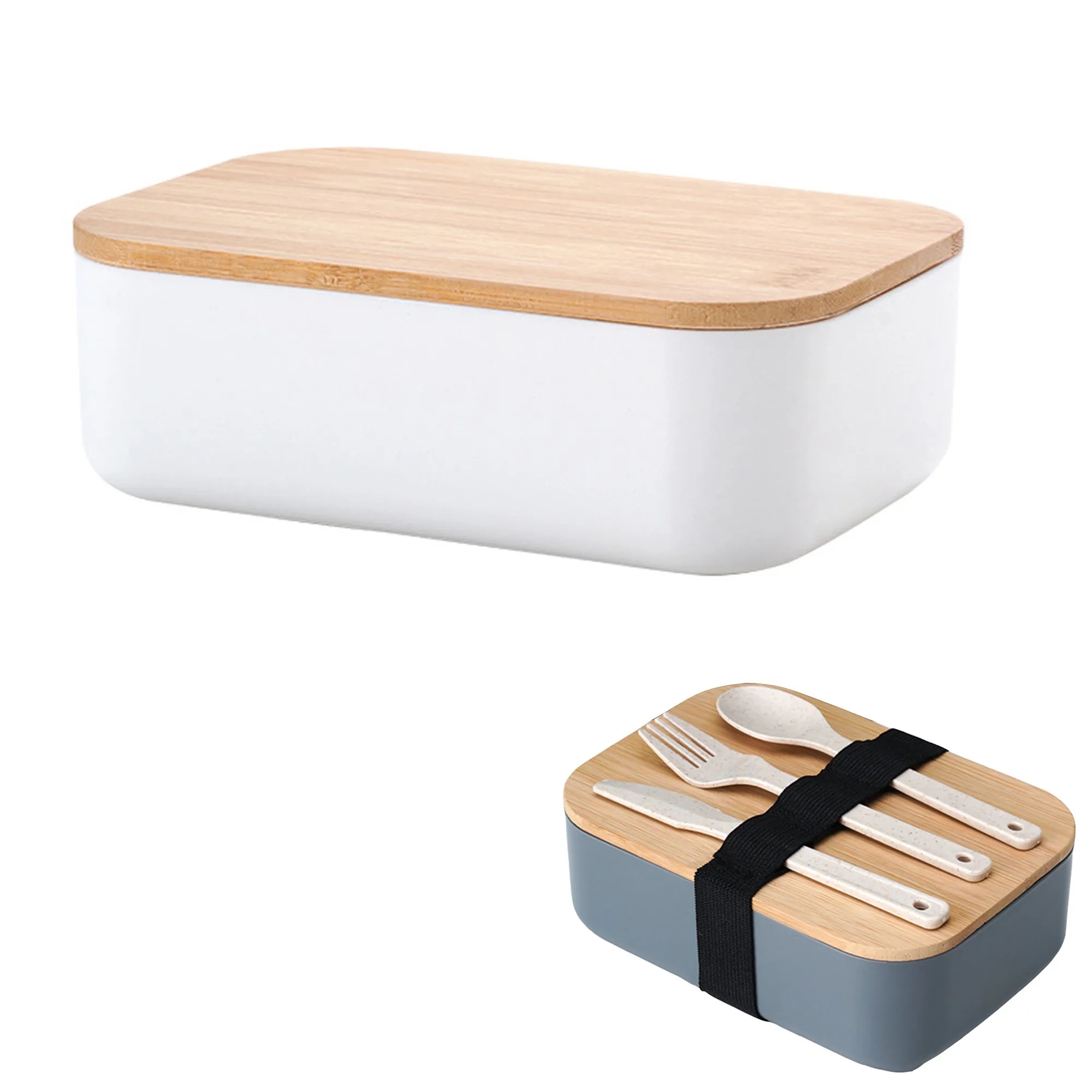 Bamboo Lid Bento Lunch Box 3