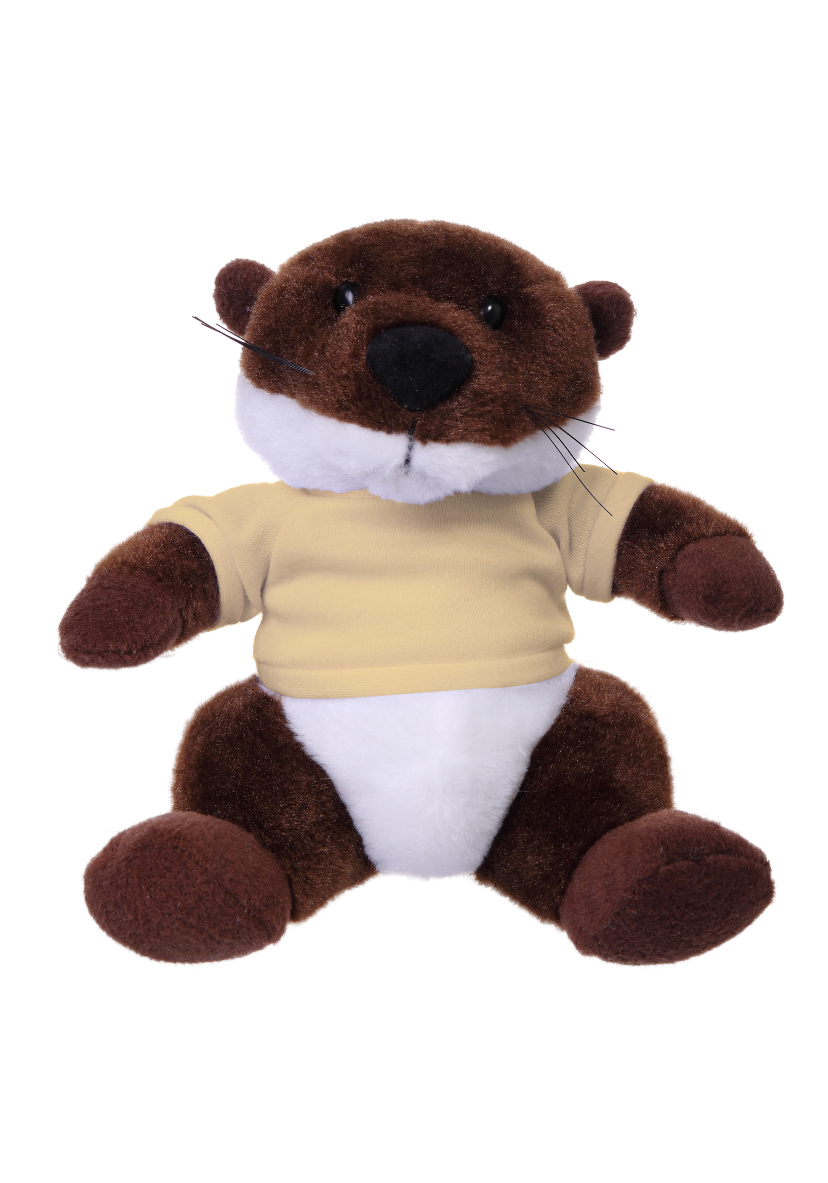 Soft Plush Stuffed Sitting Otter wearing a T-Shirt 9