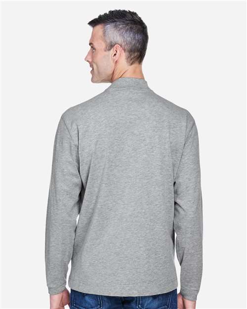 Unisex Sueded Jersey Mock Neck T-Shirt - D420 15