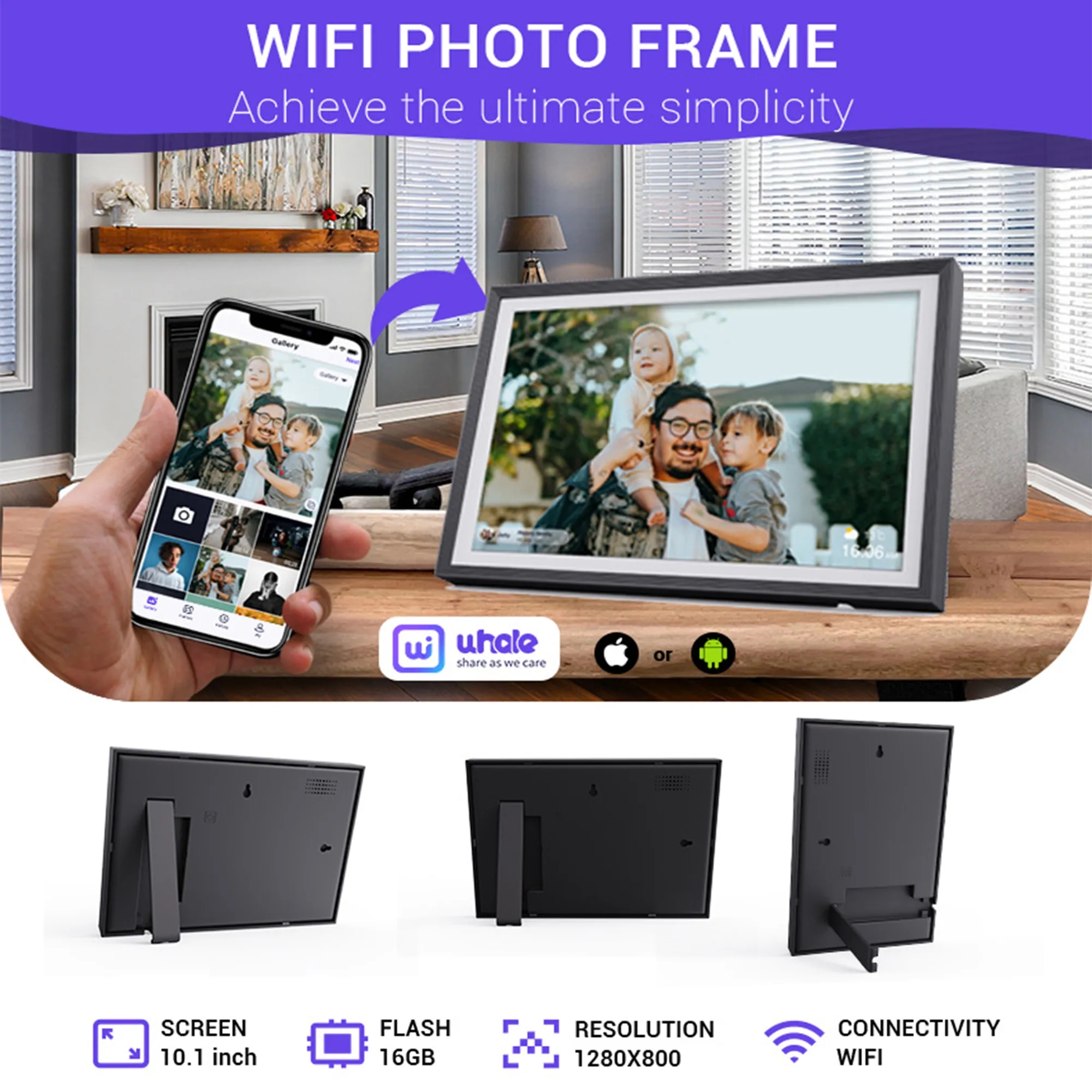 10.1-Inch Digital Photo Frame 32G 9