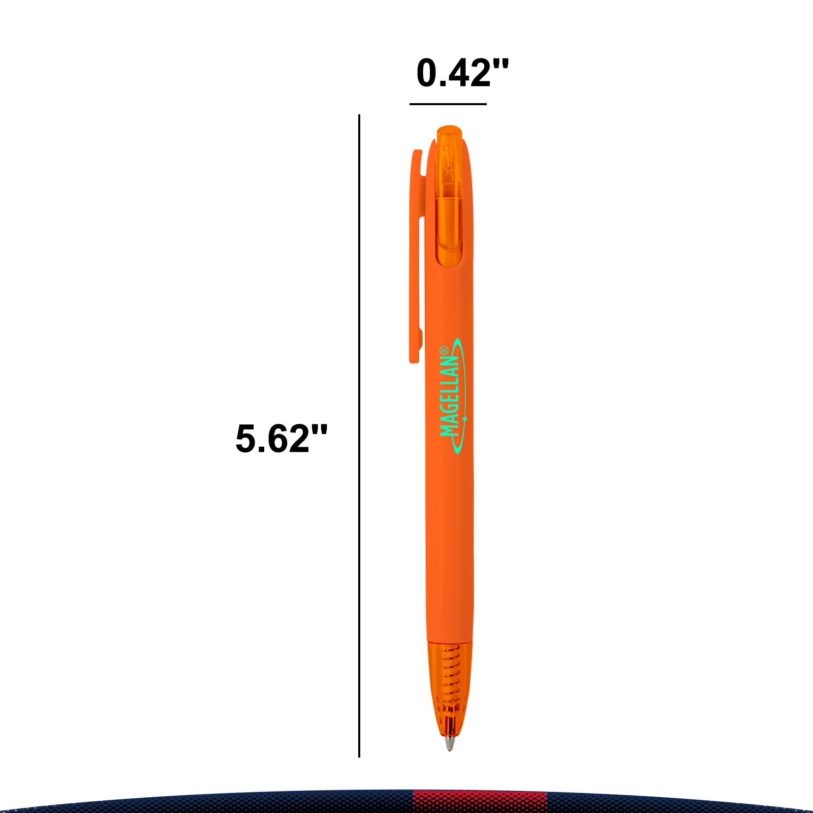 Cairbre Recycled Ballpoint with Transparent Plunger 6
