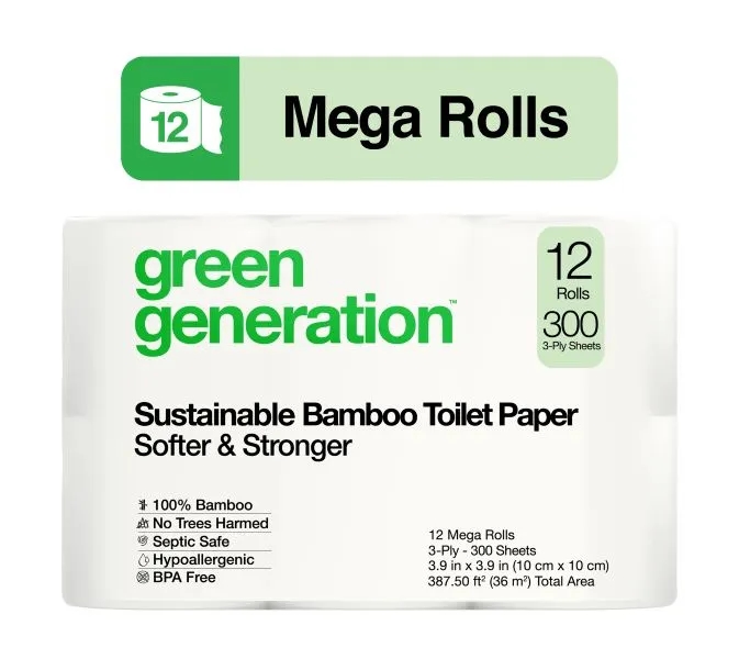 Green Generation Sustainable Bamboo Toilet Paper 1