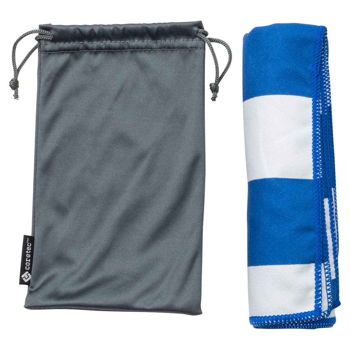 Fairway 15" x 30" Striped Microfiber Sports Towel with Carrying Pouch 8