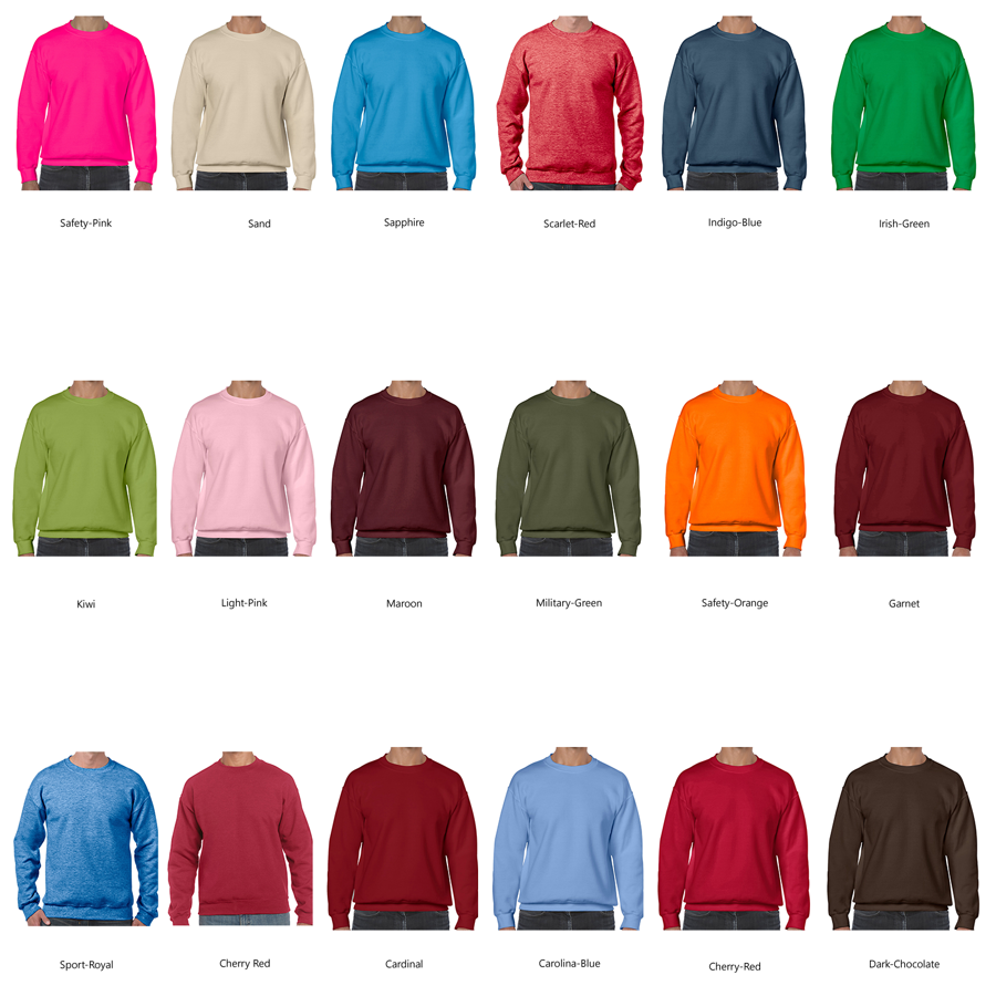 Gildan Heavy Blend Adult Crewneck Sweatshirt 80