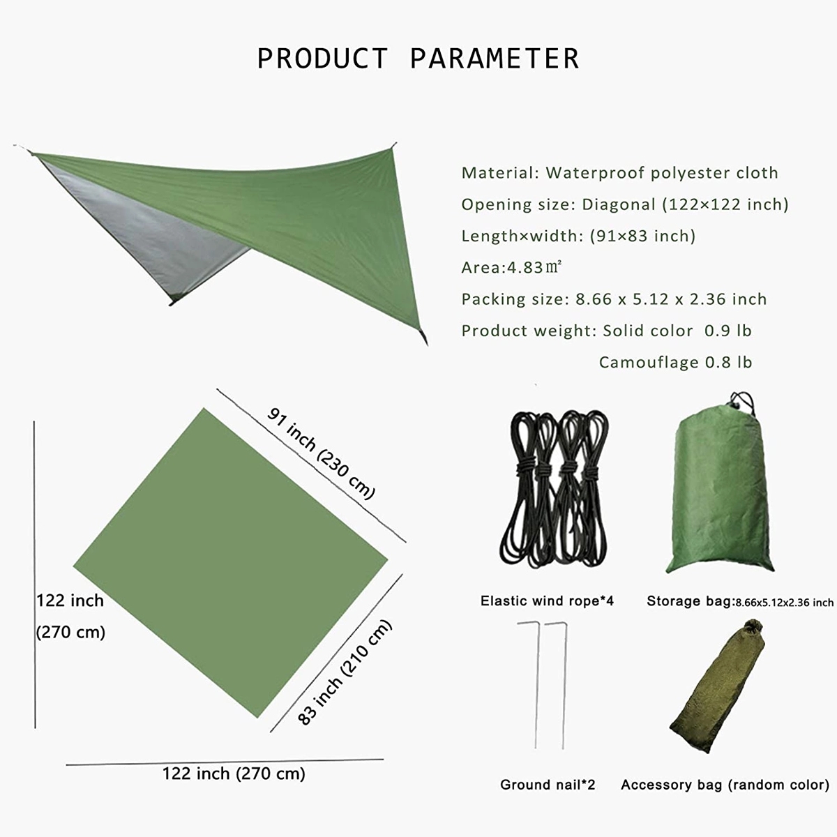 Waterproof Camping Tarp 5