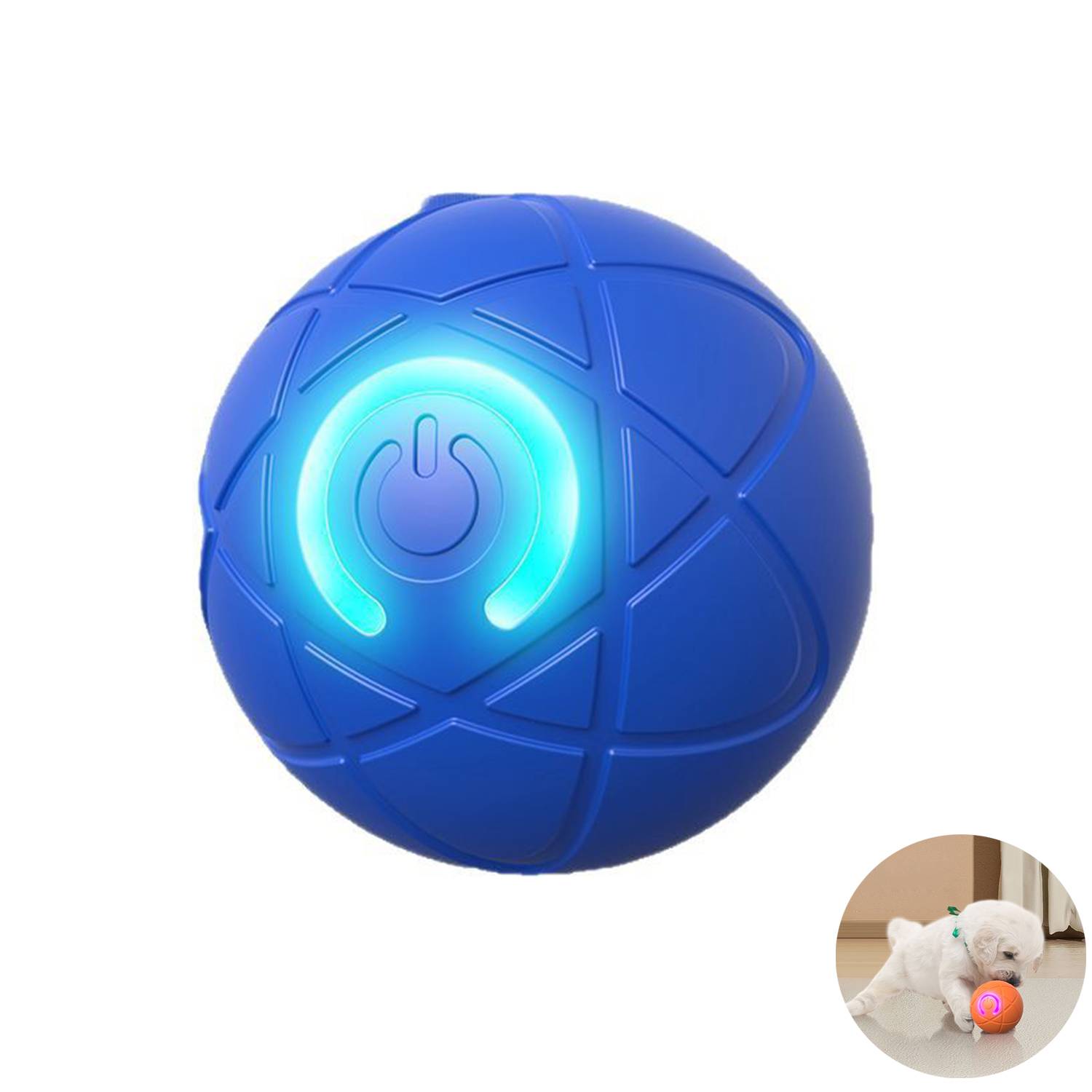 USB Rechargeable Smart Interactive Dog Toy Ball w/ LED 1