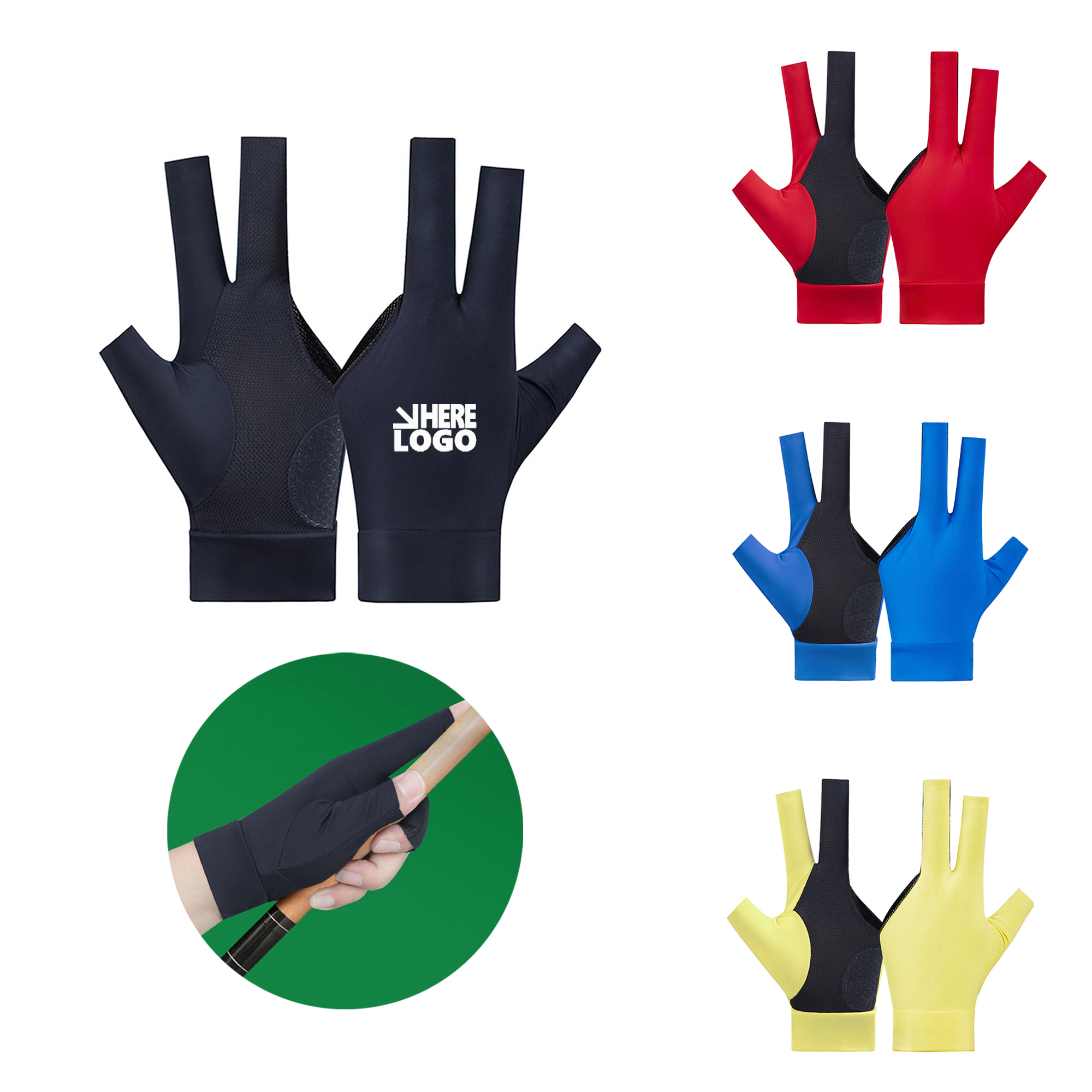 Three-Finger Billiard Gloves 2