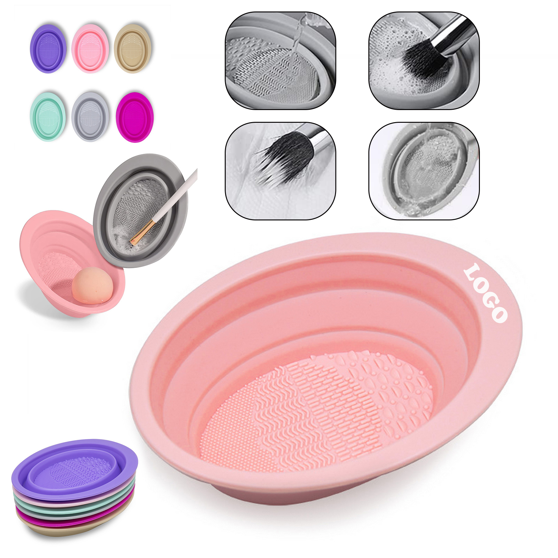 Silicone Makeup Brush Cleaning Bowl 1