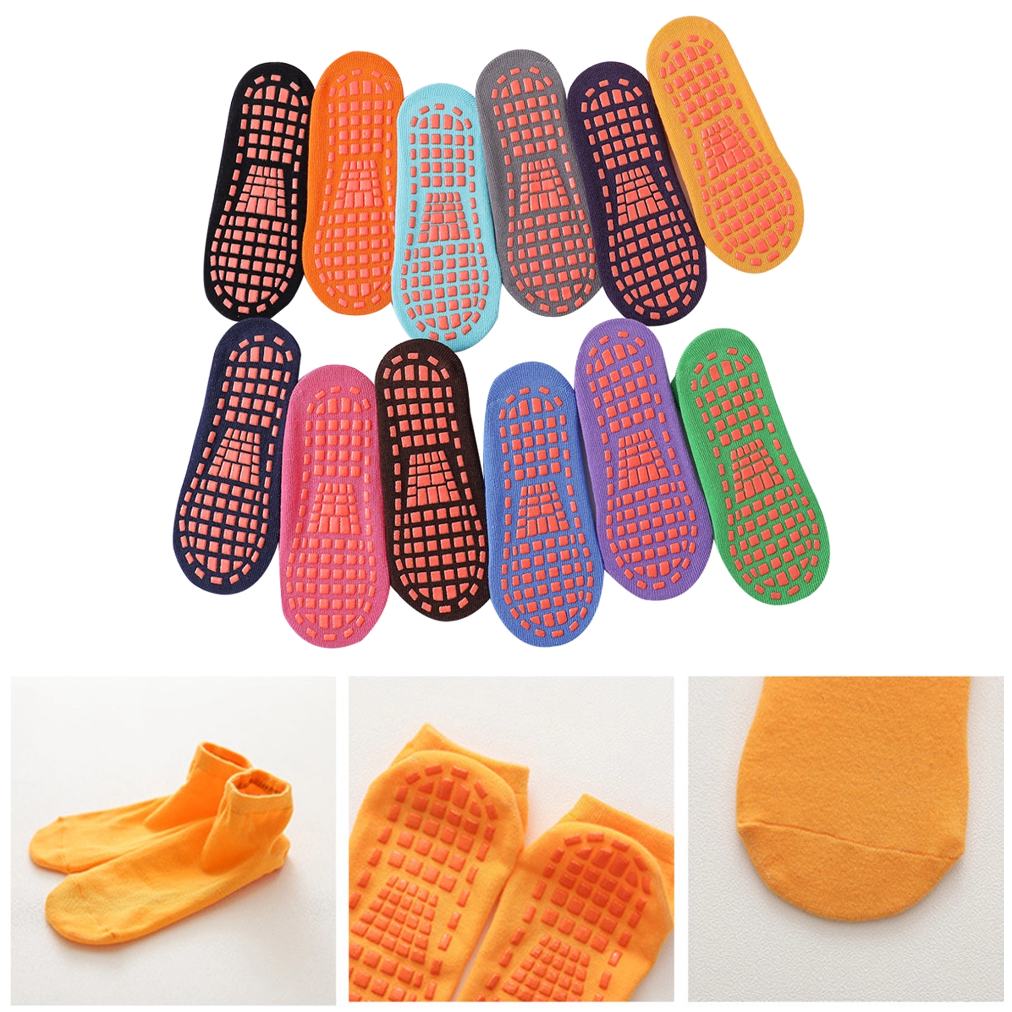 Yoga Pilates Hospital Grip Socks 4