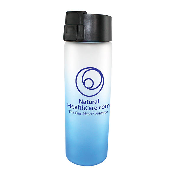 Halcyon® 20 oz. Frosted Glass Bottle with Flip Top Lid 3
