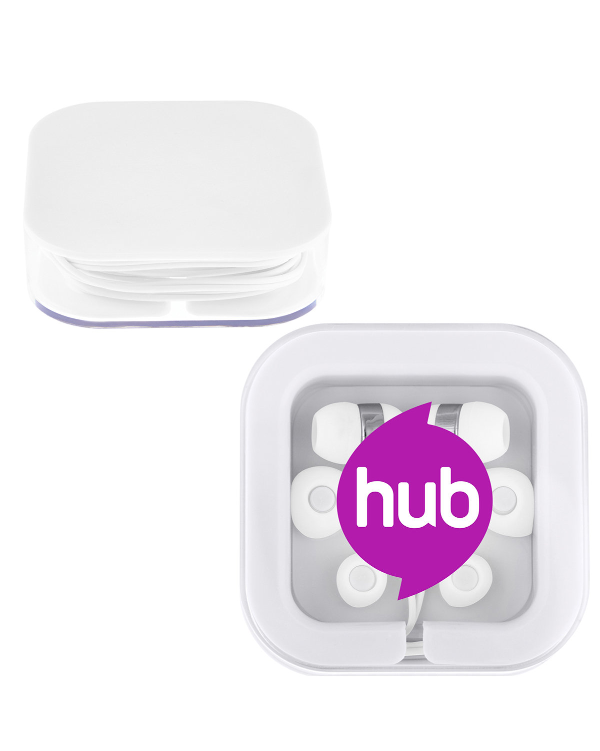 Earbuds In Square Case 1