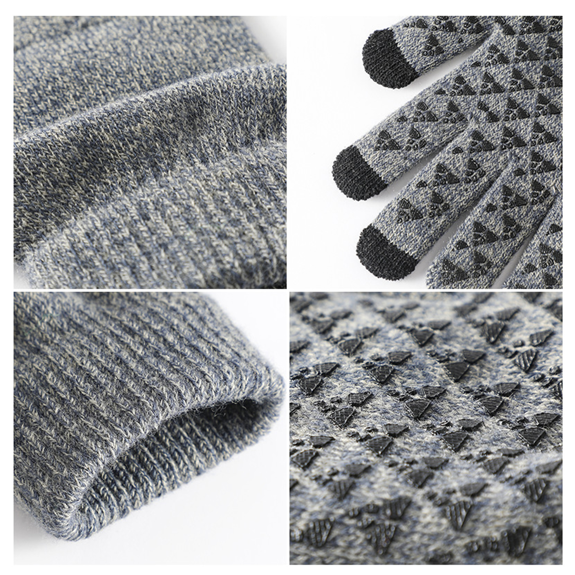 Custom Non-slip Warm Knitted Glove 2
