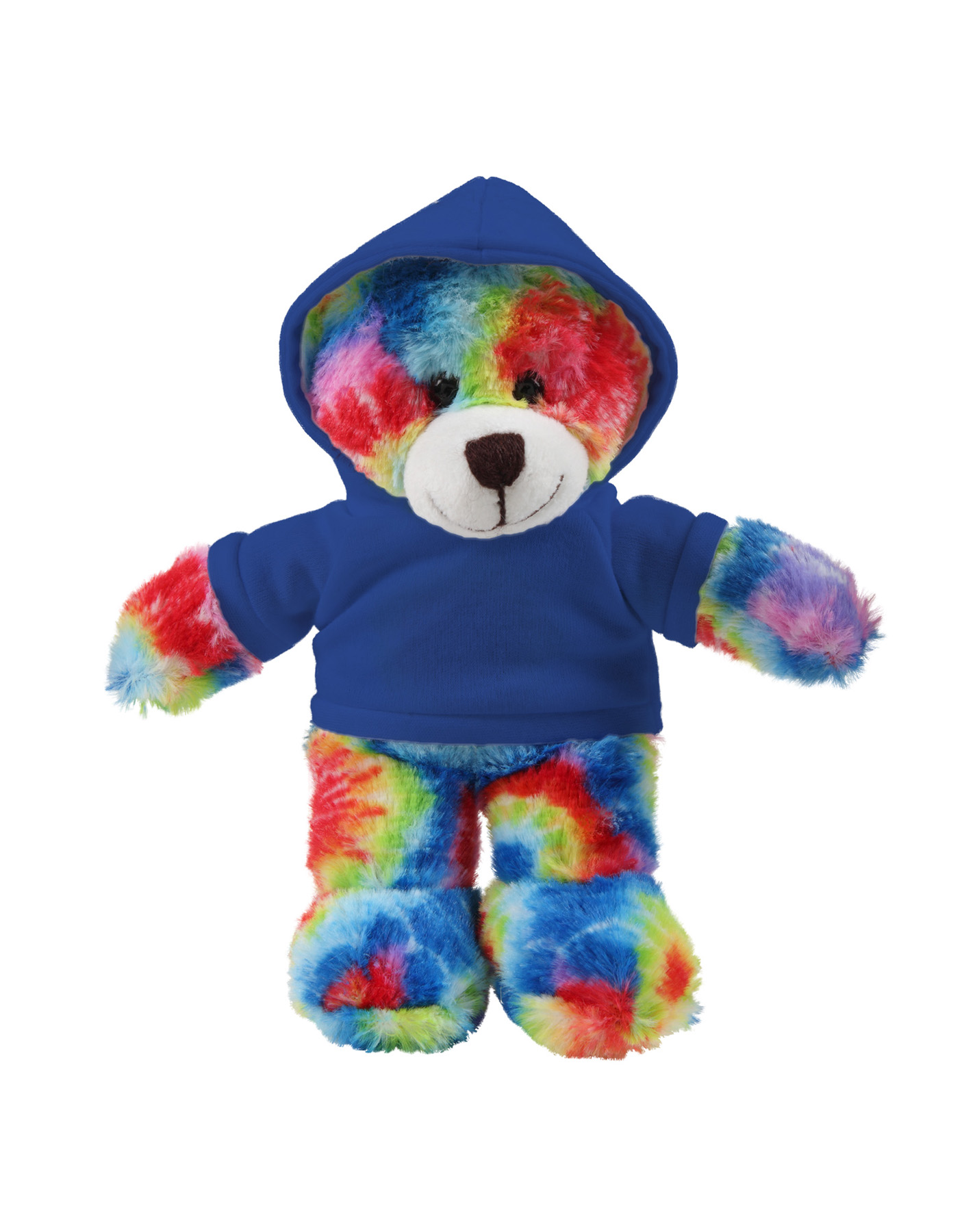 soft plush Tie Dye Bear with hoodie 25