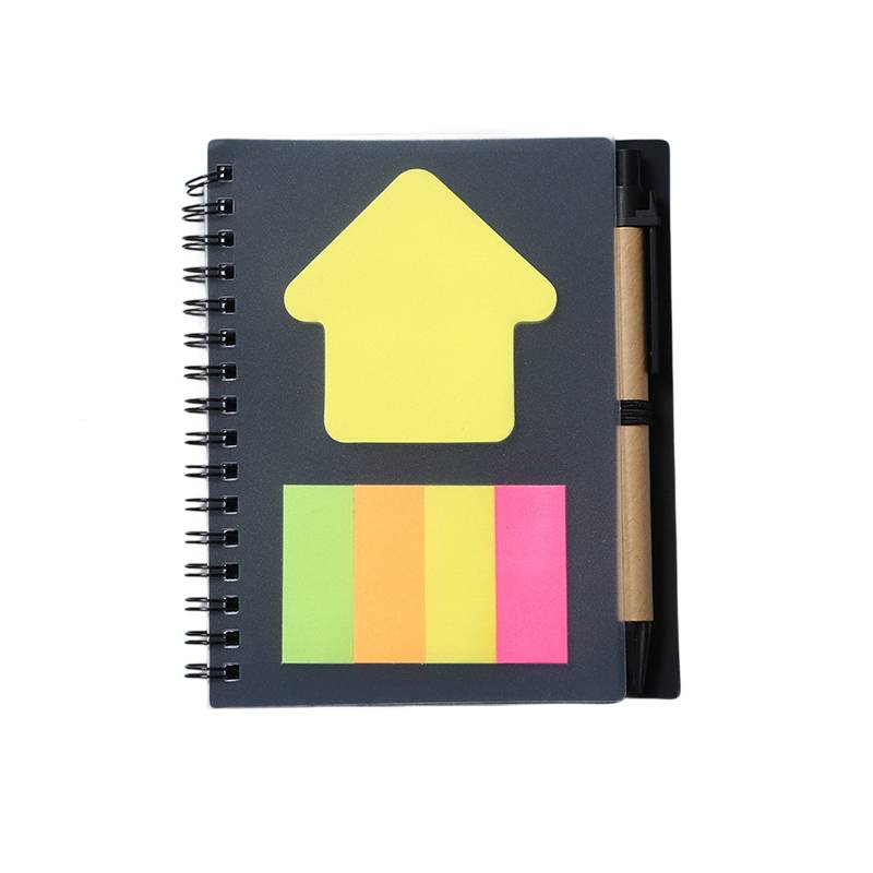 A6 Spiral Notebook W/ Pens & Sticky Notes 4