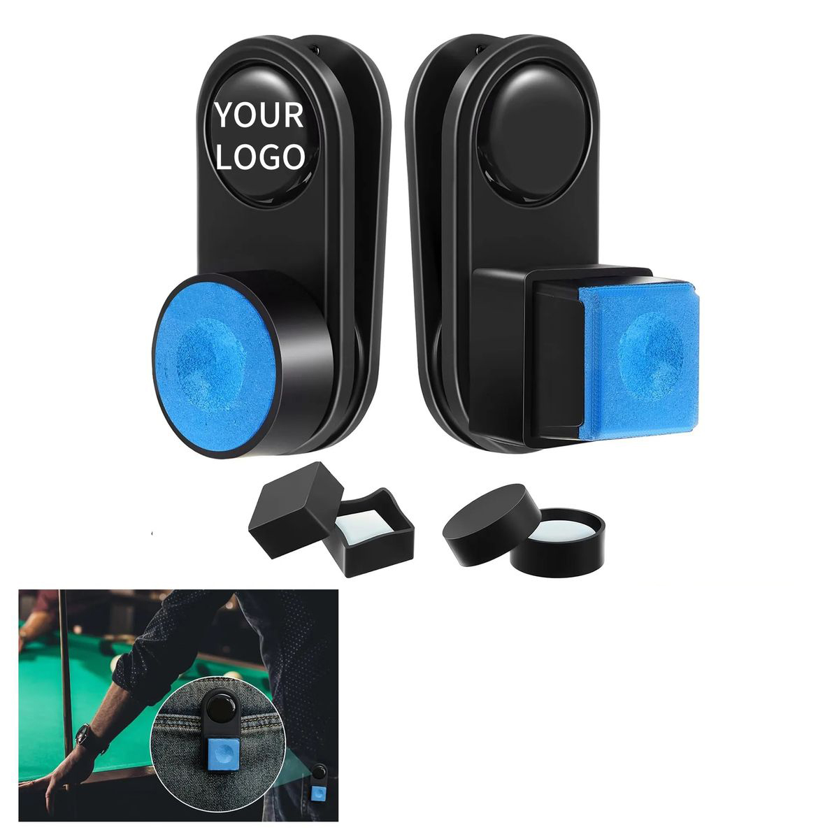 Pocket Size Magnetic Chalk Holder with Clip 2