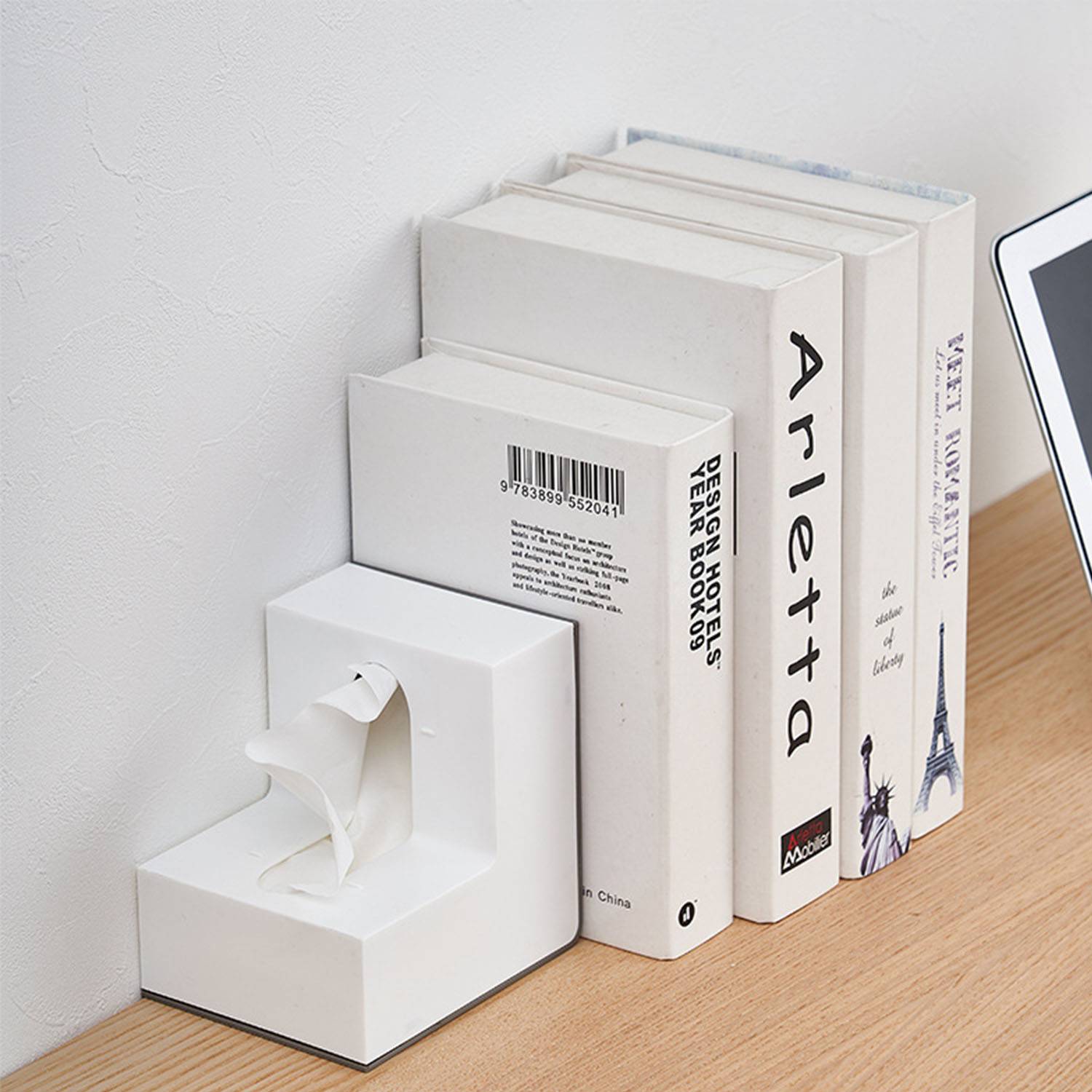 Simple creative style L-shaped tissue box for living room 5