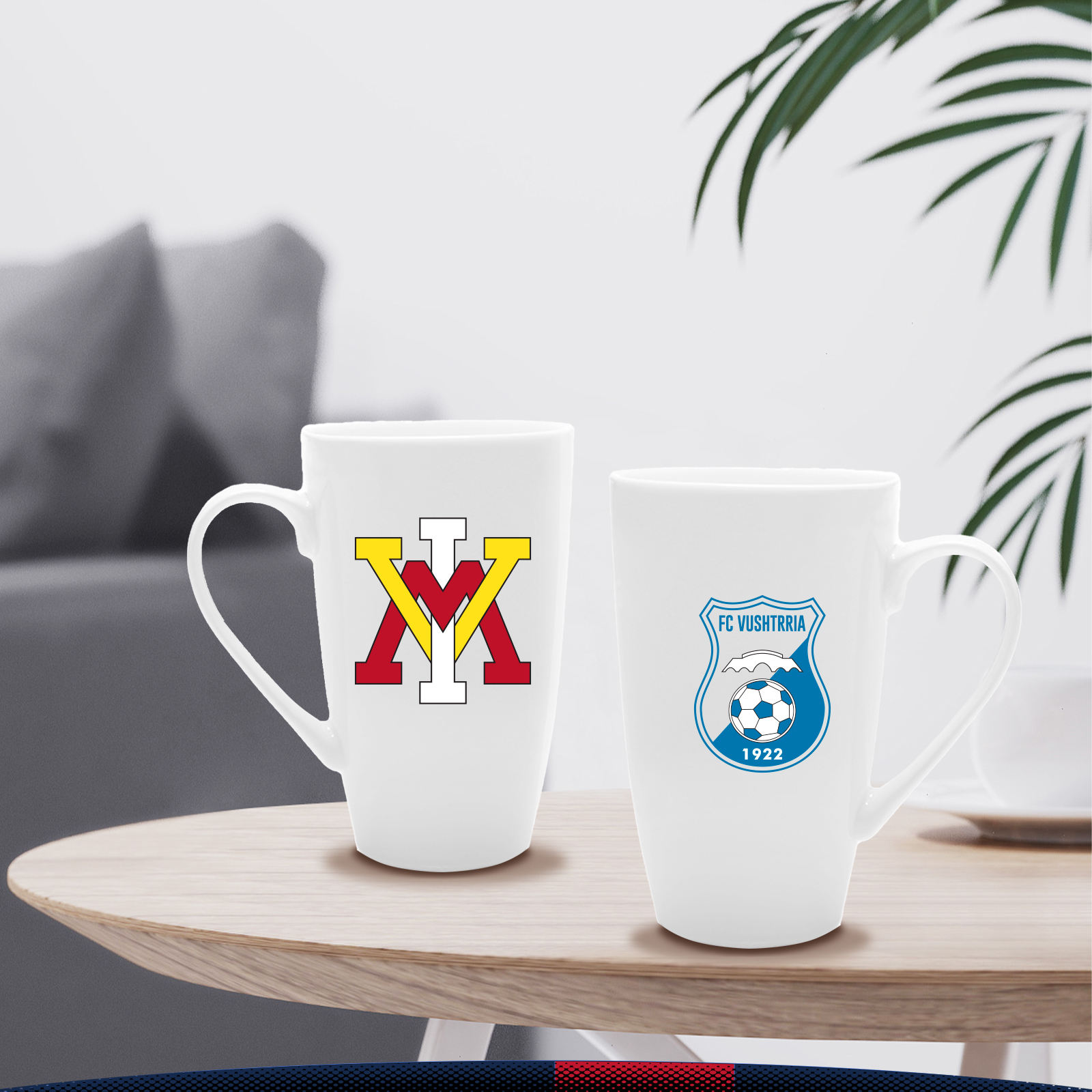 13 oz. Twirla White Ceramic Tall Mugs 4