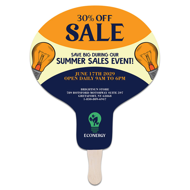 Light Bulb Hand Fans 5