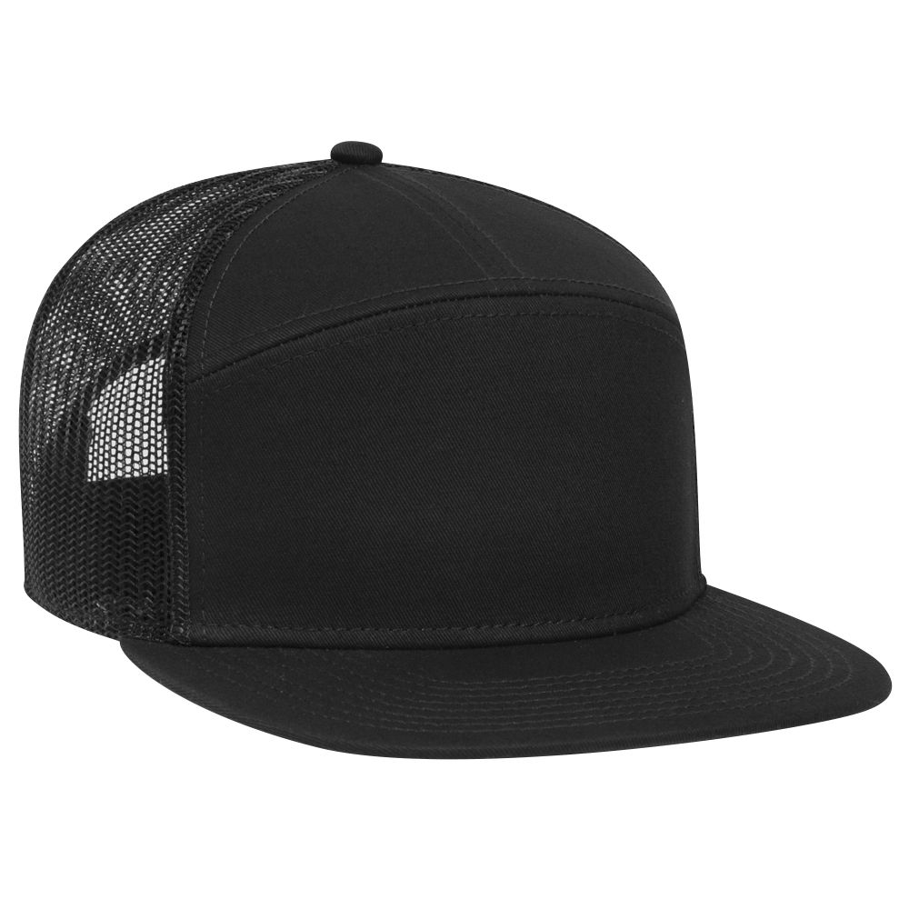 OTTO CAP® OTTO SNAP 7 Panel Pro Style Mesh Back Trucker Snapback Hat 6