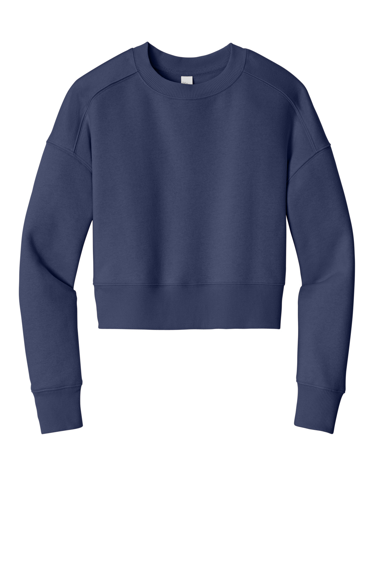District Women's Perfect Weight Fleece Cropped Crew DT1105 2