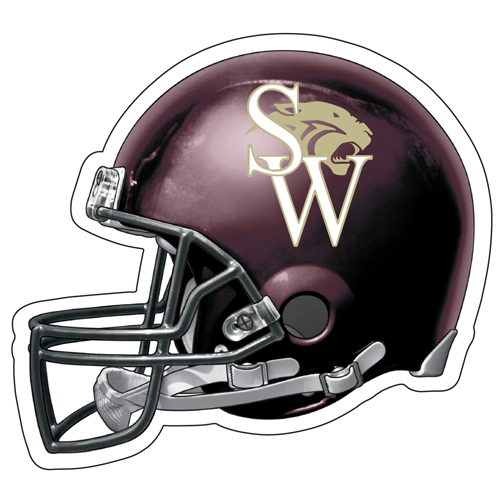 Custom 6.50" Football Helmet Car Magnet 2