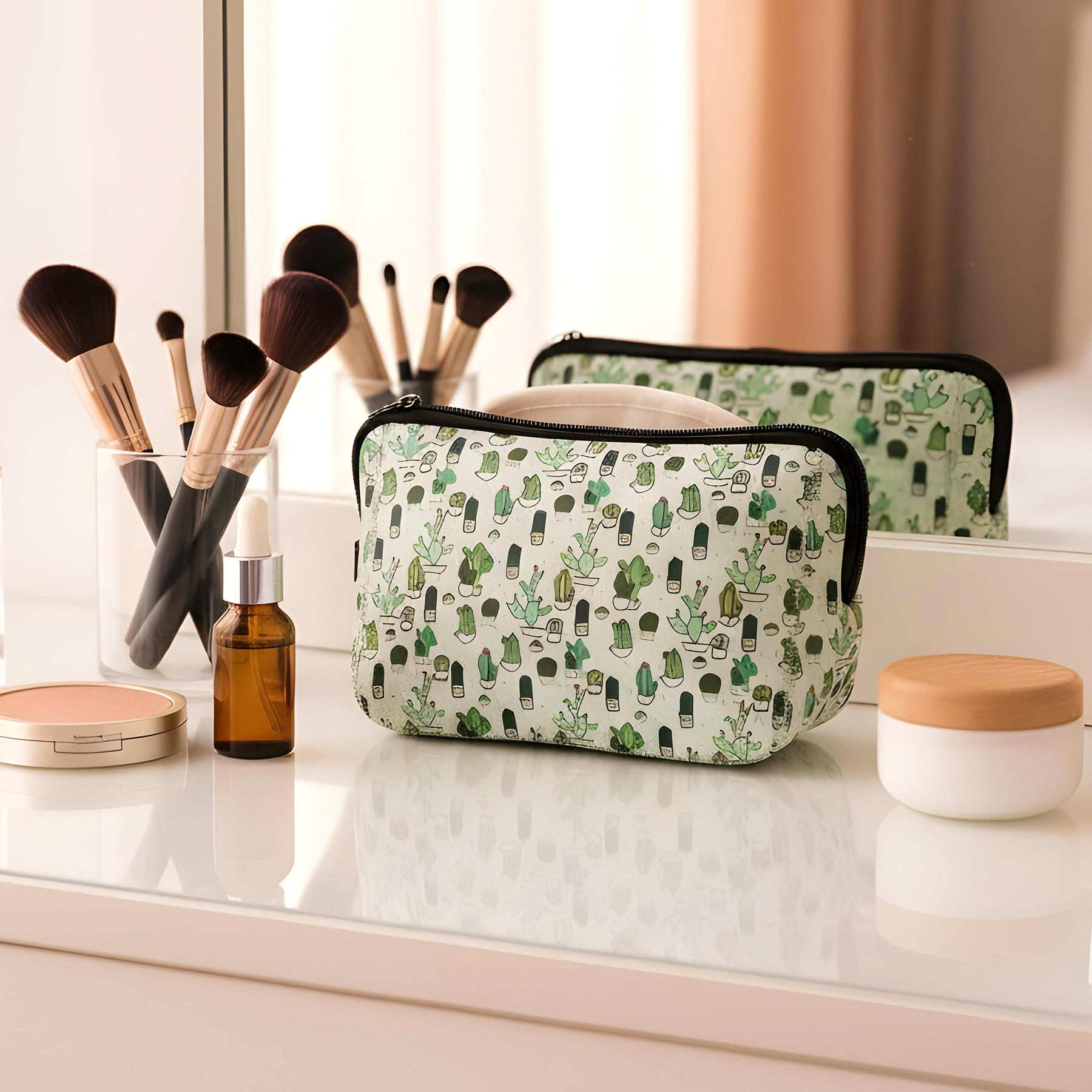 Full Color Neoprene Makeup & Toiletry Bag 1