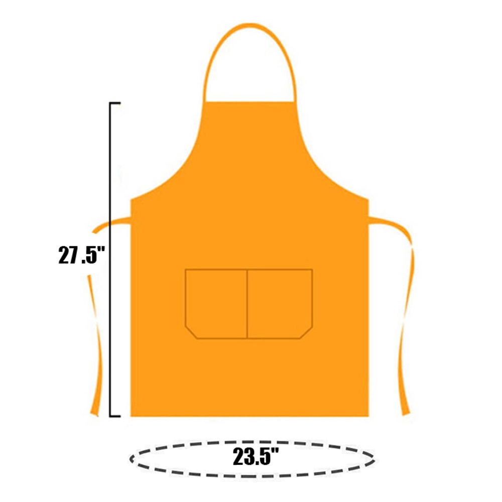 Unisex Plain Apron With Front Pocket 5