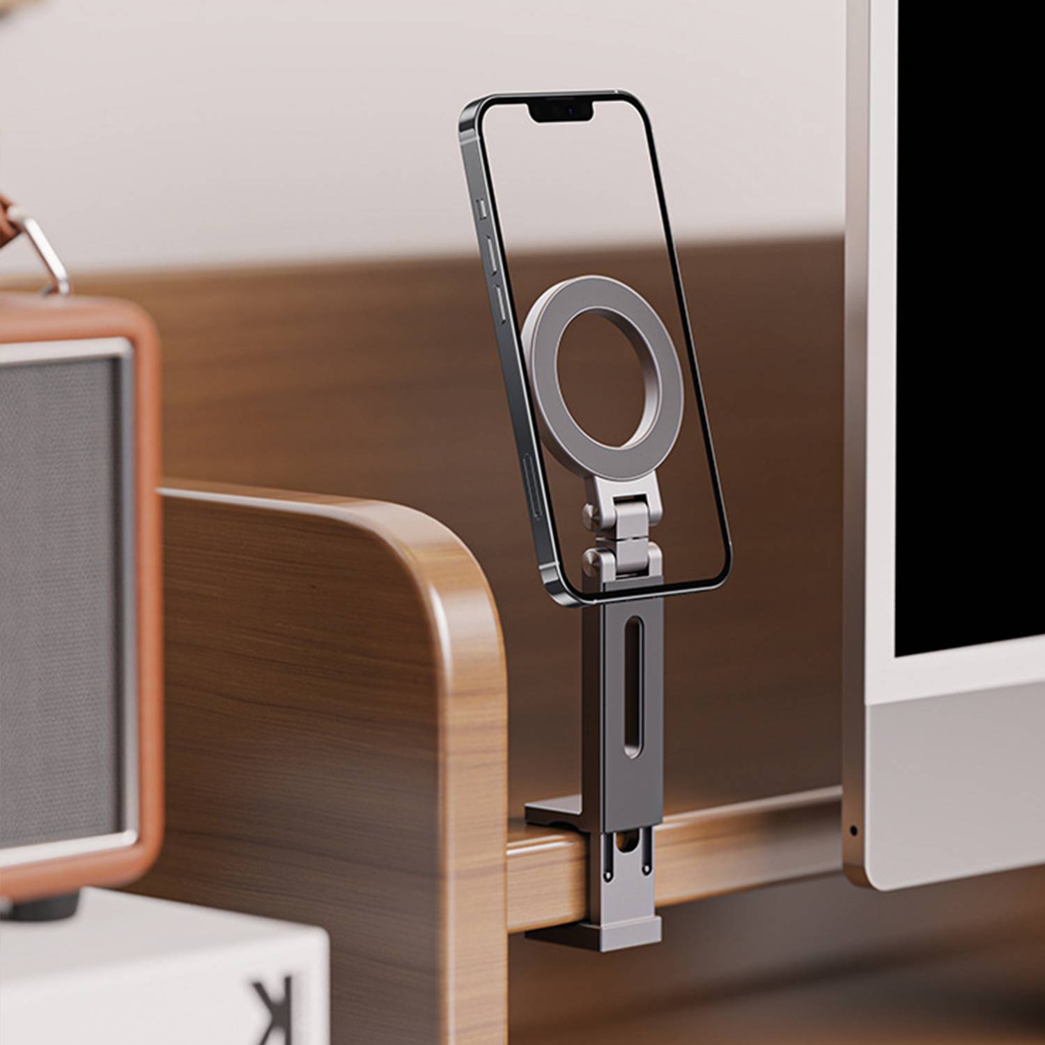 Aluminum Magnetic Phone Stand Holder Compatible w/ Magsafe 5