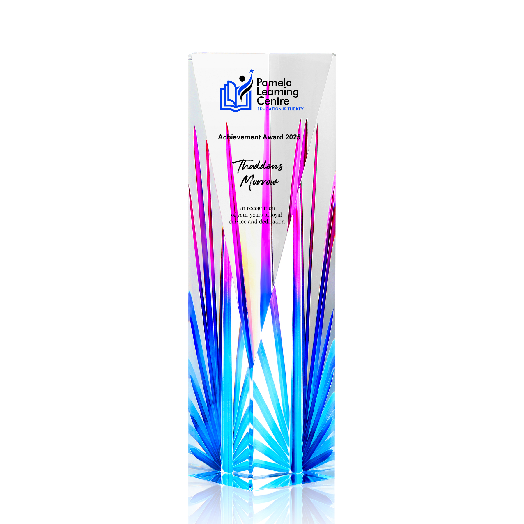 Elegant Faceted Crystal Vase 2