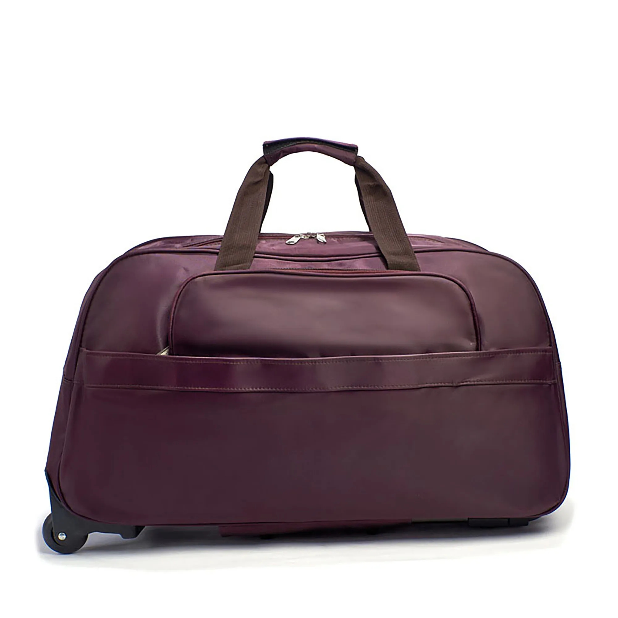 Custom Wheeled Rolling Duffel Luggage Bag MOQ 10pcs 6